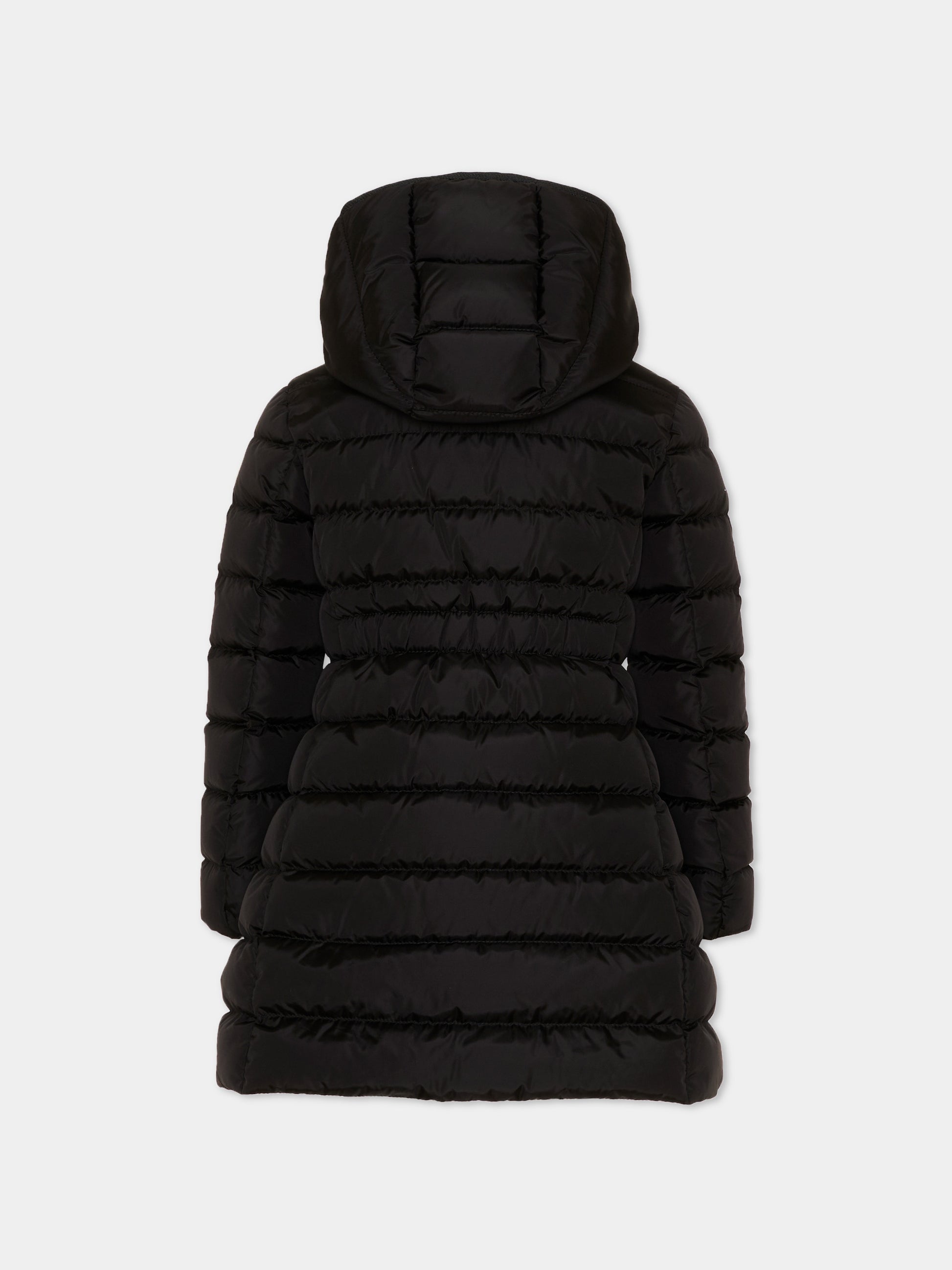 Piumino nero Charpal per bambina con logo,Moncler Kids,L2954 1C50210 54155 999