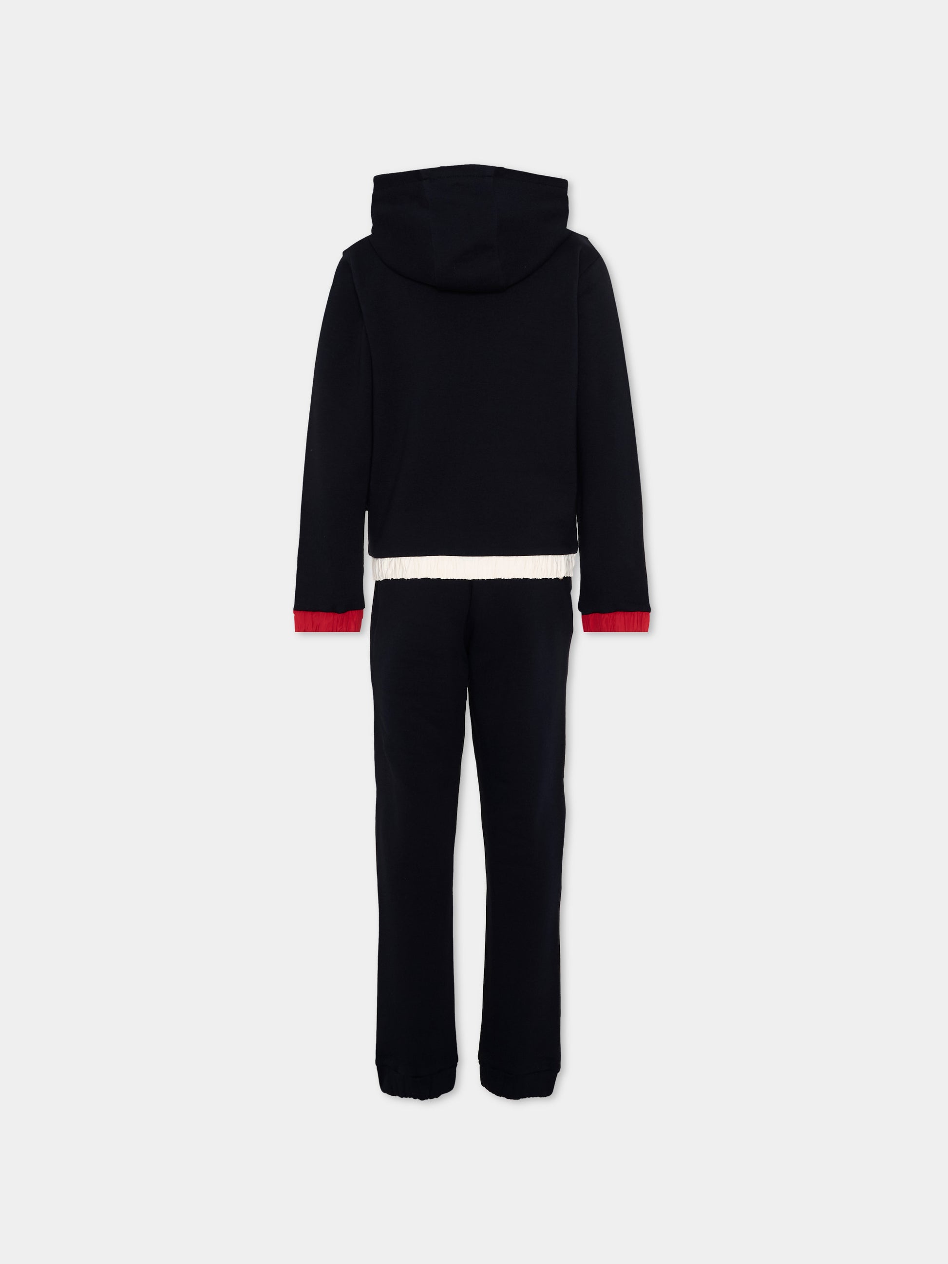 Completo sportivo blu per bambino con logo,Moncler Kids,L2954 8M00009 899PS 778