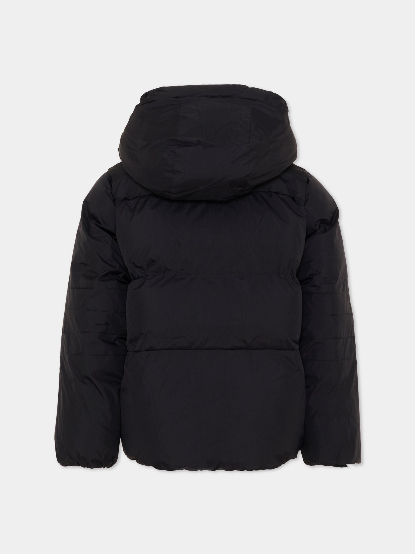 Piumino nero Aurele Heavy per bambini con logo,K-way,K6141CW USY