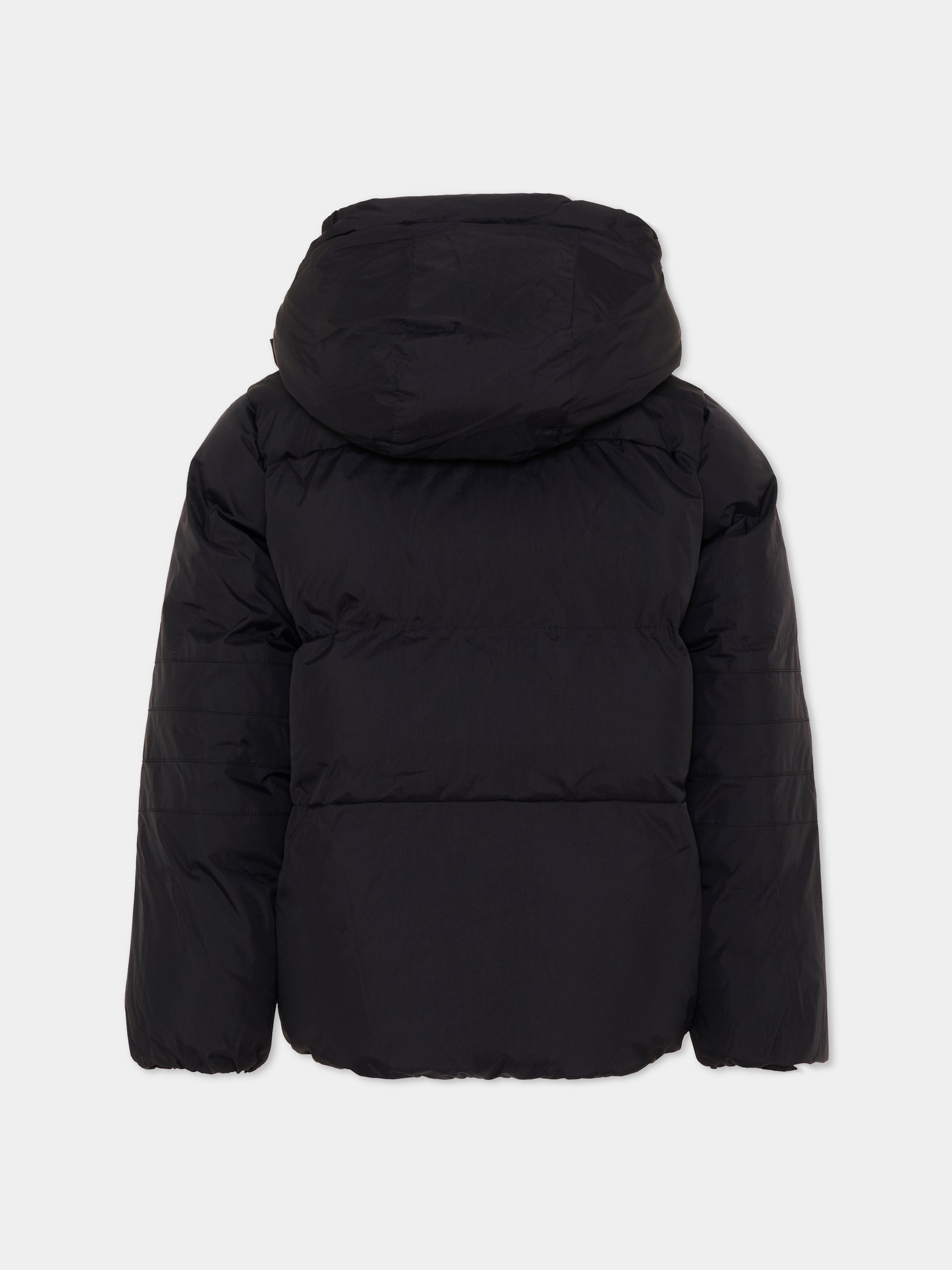 Piumino nero Aurele Heavy per bambini con logo,K-way,K6141CW USY