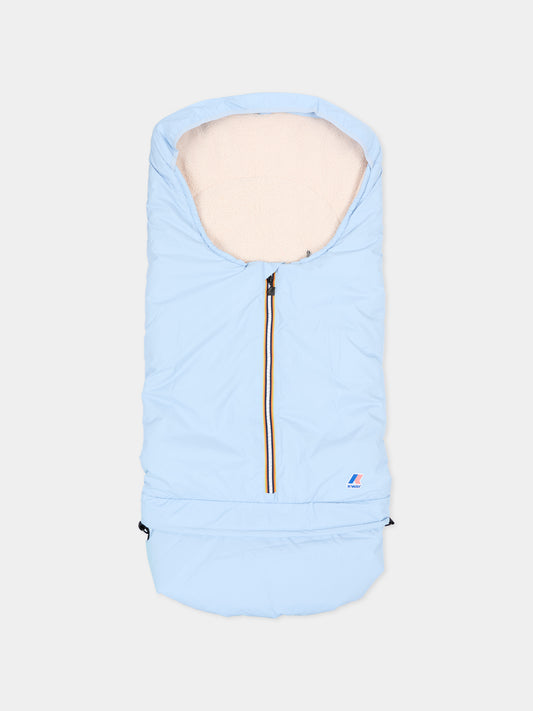 Sacco nanna celeste Le Vrai 4.0 Nourine Orsetto per neonato con logo,K-way,K81463W XWK