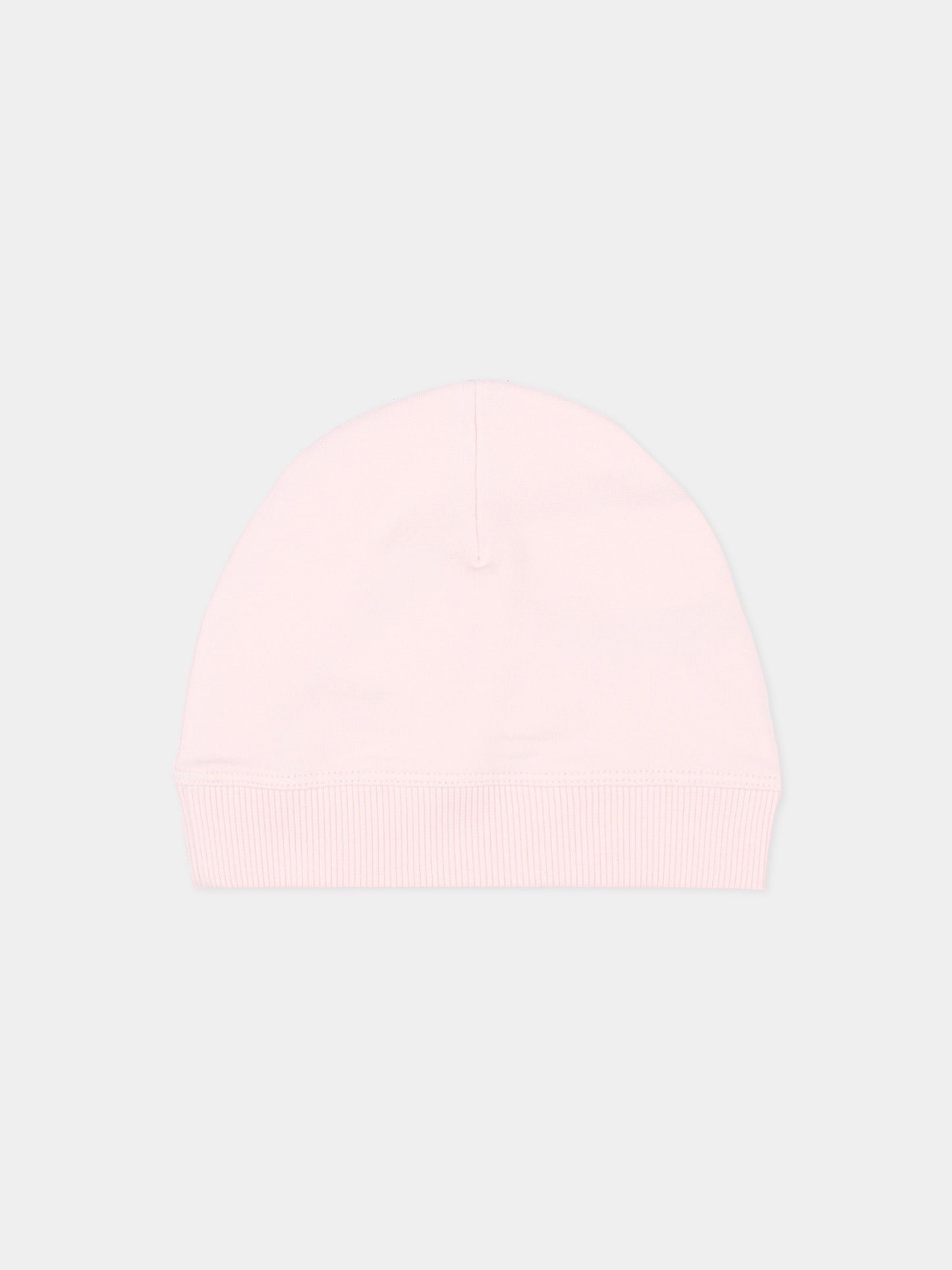 Berretto rosa per neonata con logo,K-way,K7134VW W4U