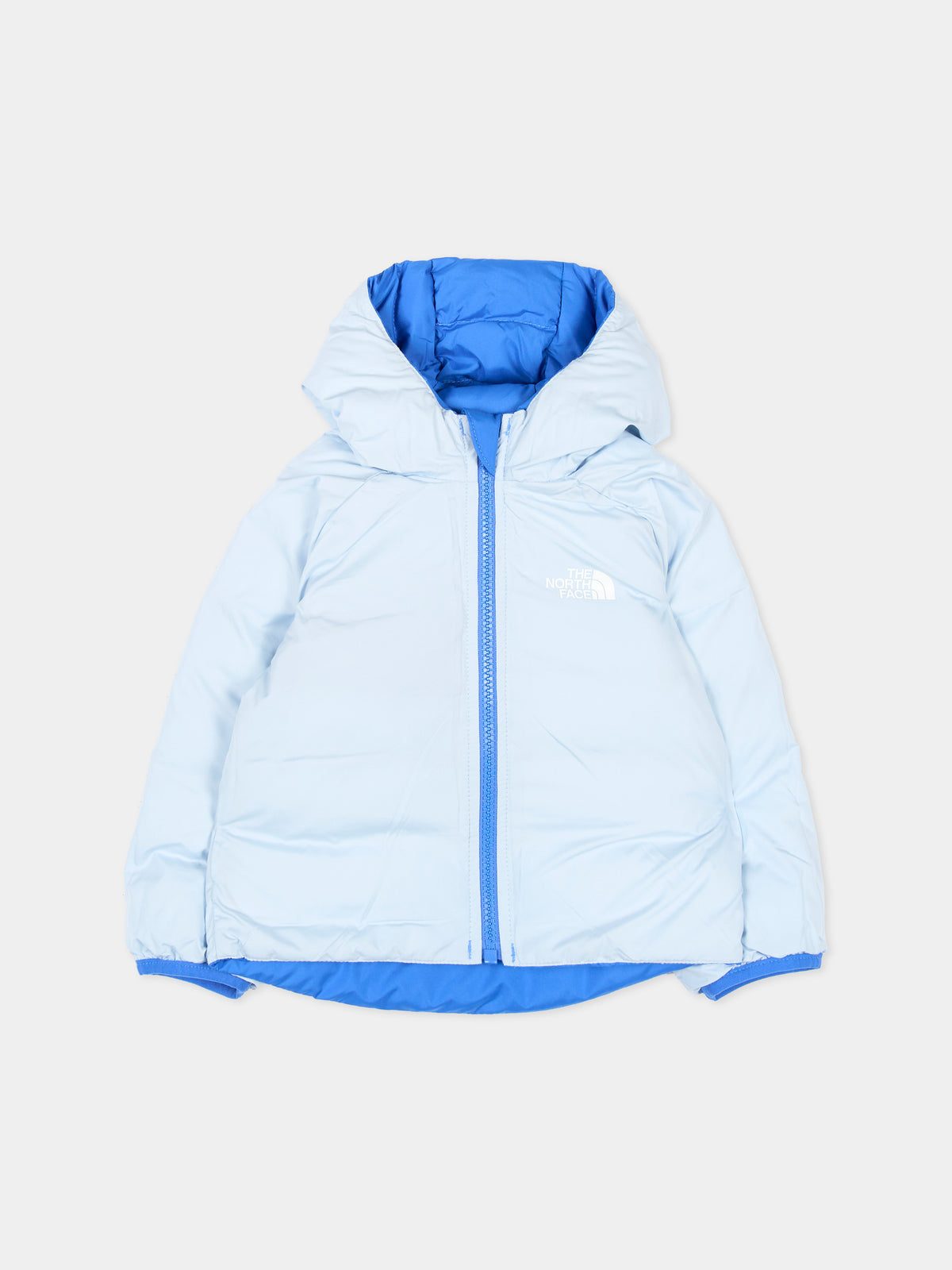 Piumino azzurro con cappuccio per neonato,The North Face Kids,NF0A88W3NLQ1