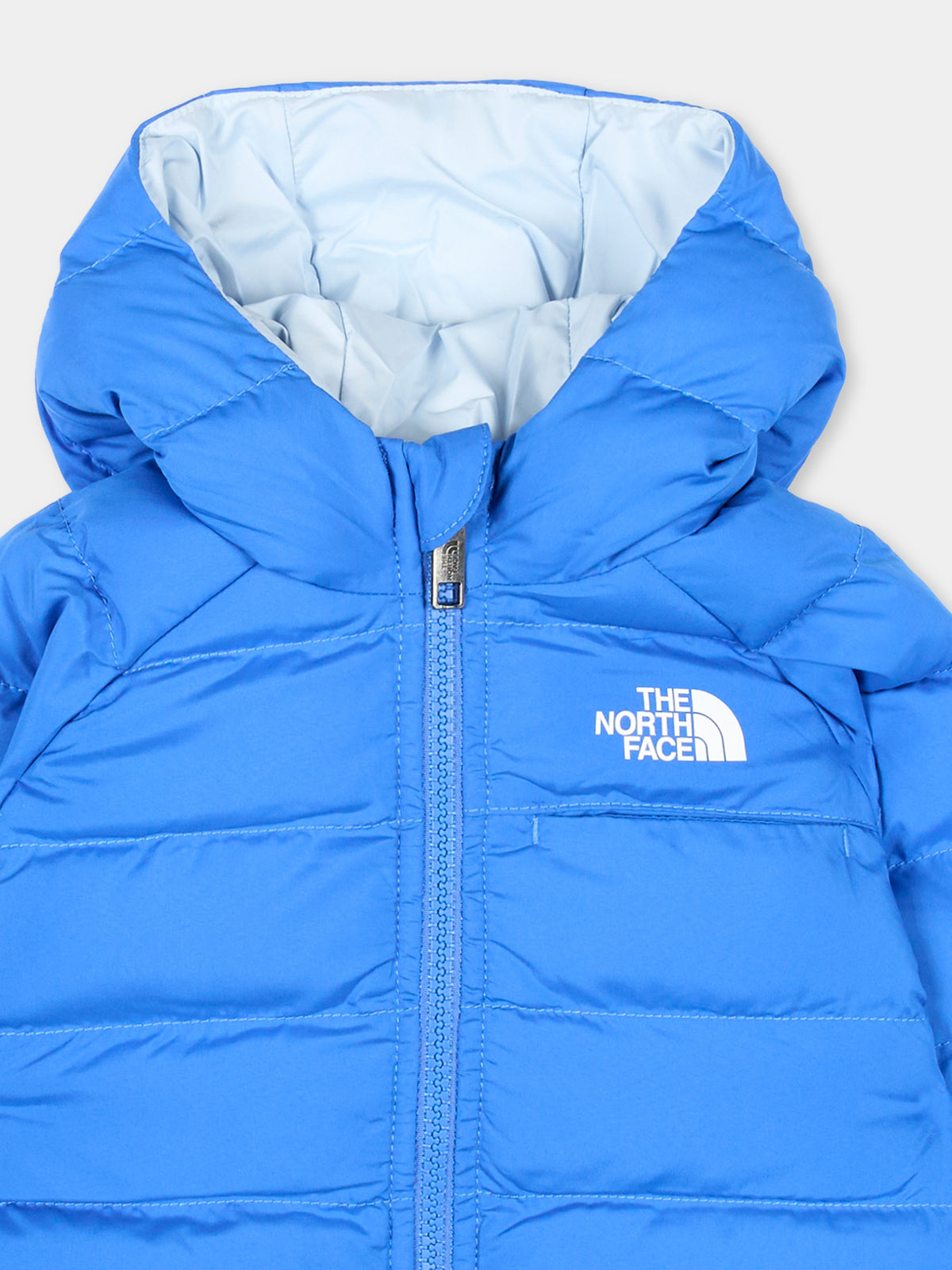 Piumino azzurro con cappuccio per neonato,The North Face Kids,NF0A88W3NLQ1