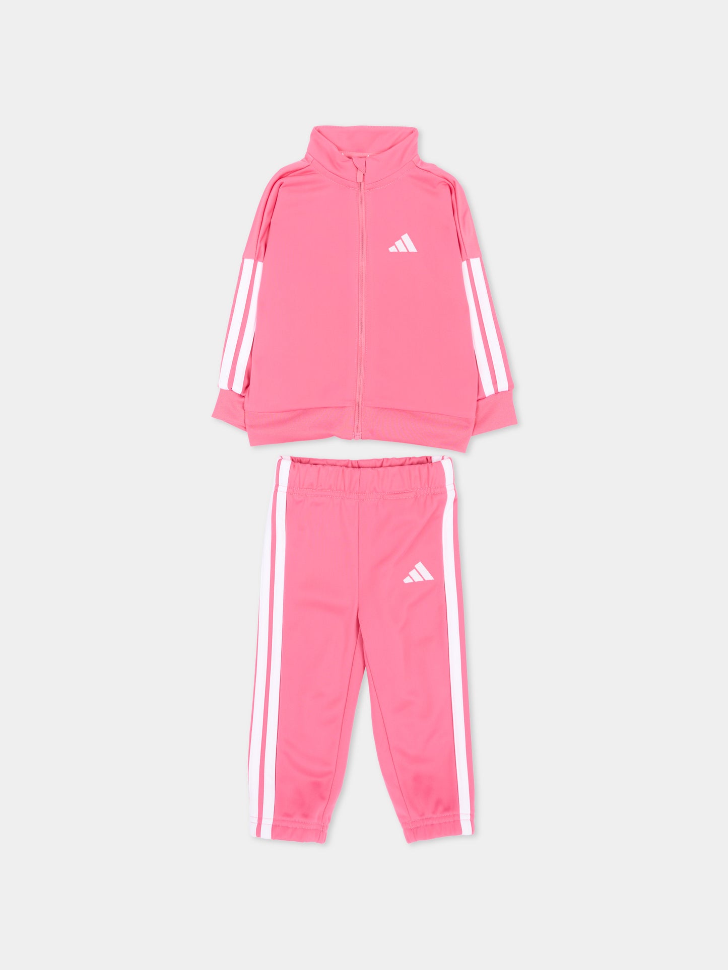 Completo sportivo lungo rosa per neonata,Adidas,JV9829