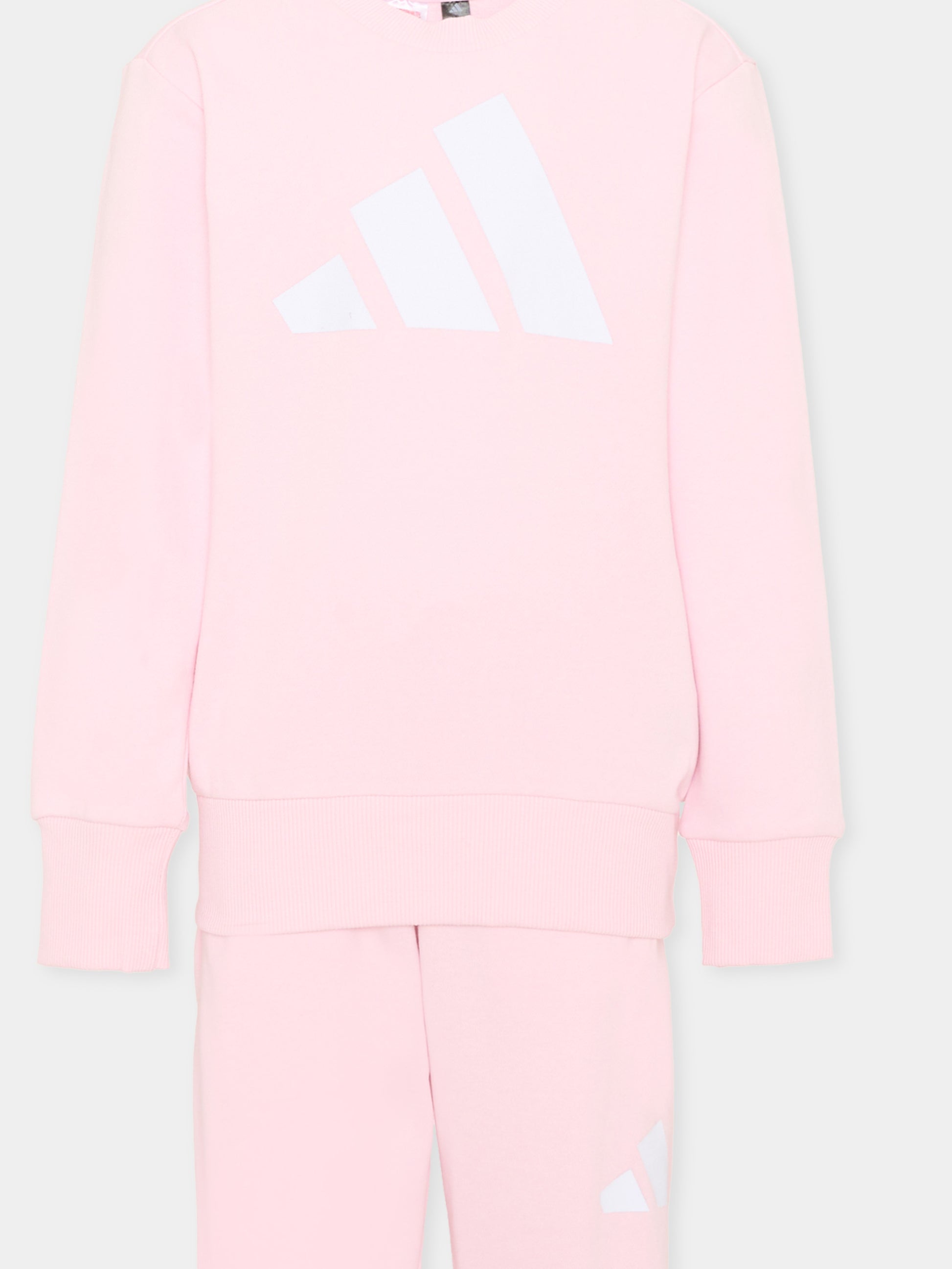 Completo sportivo rosa per bambina con logo,Adidas,KD6053