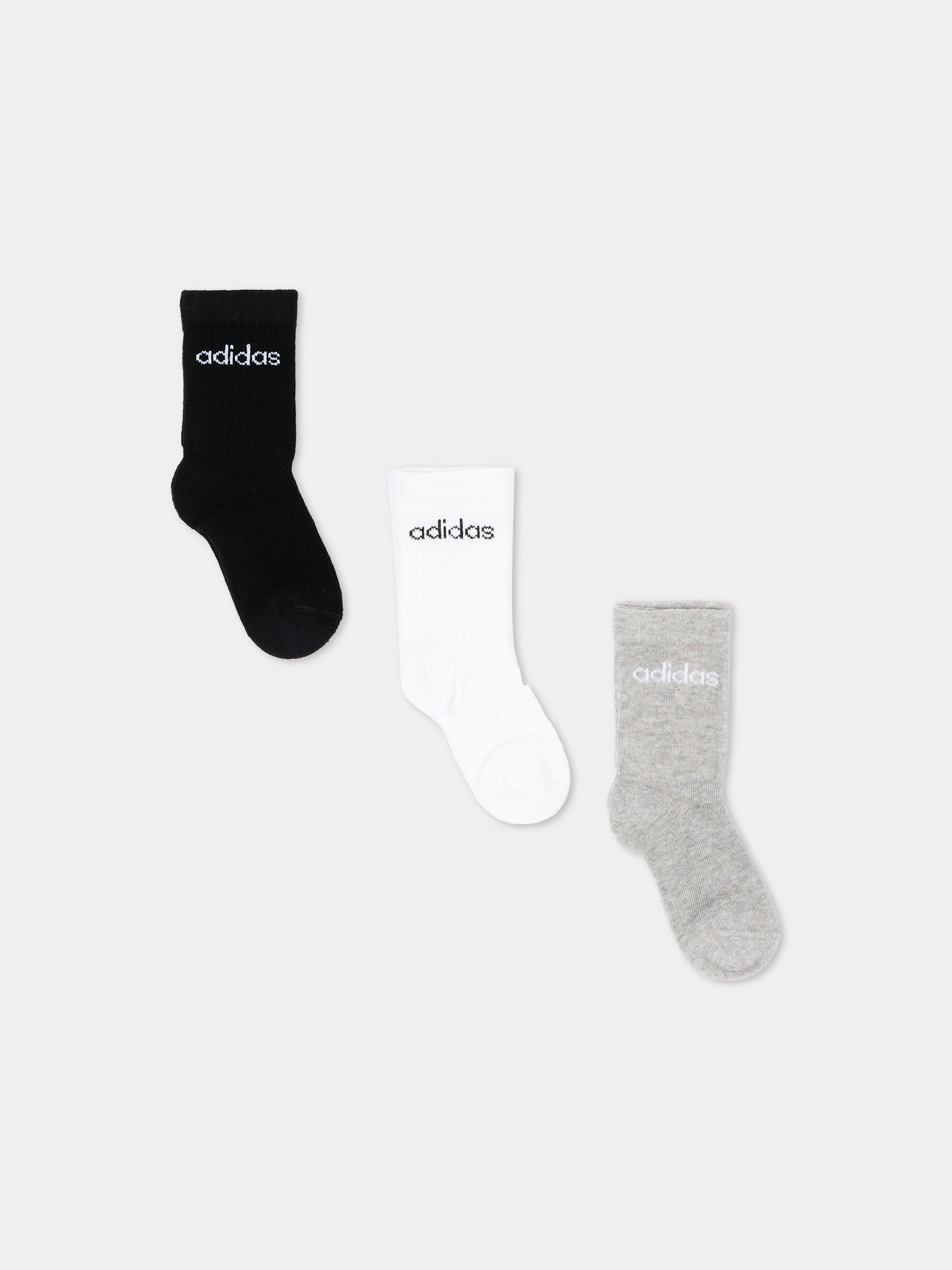 Calze Spugna multicolor con logo per bambini,Adidas,KE7085