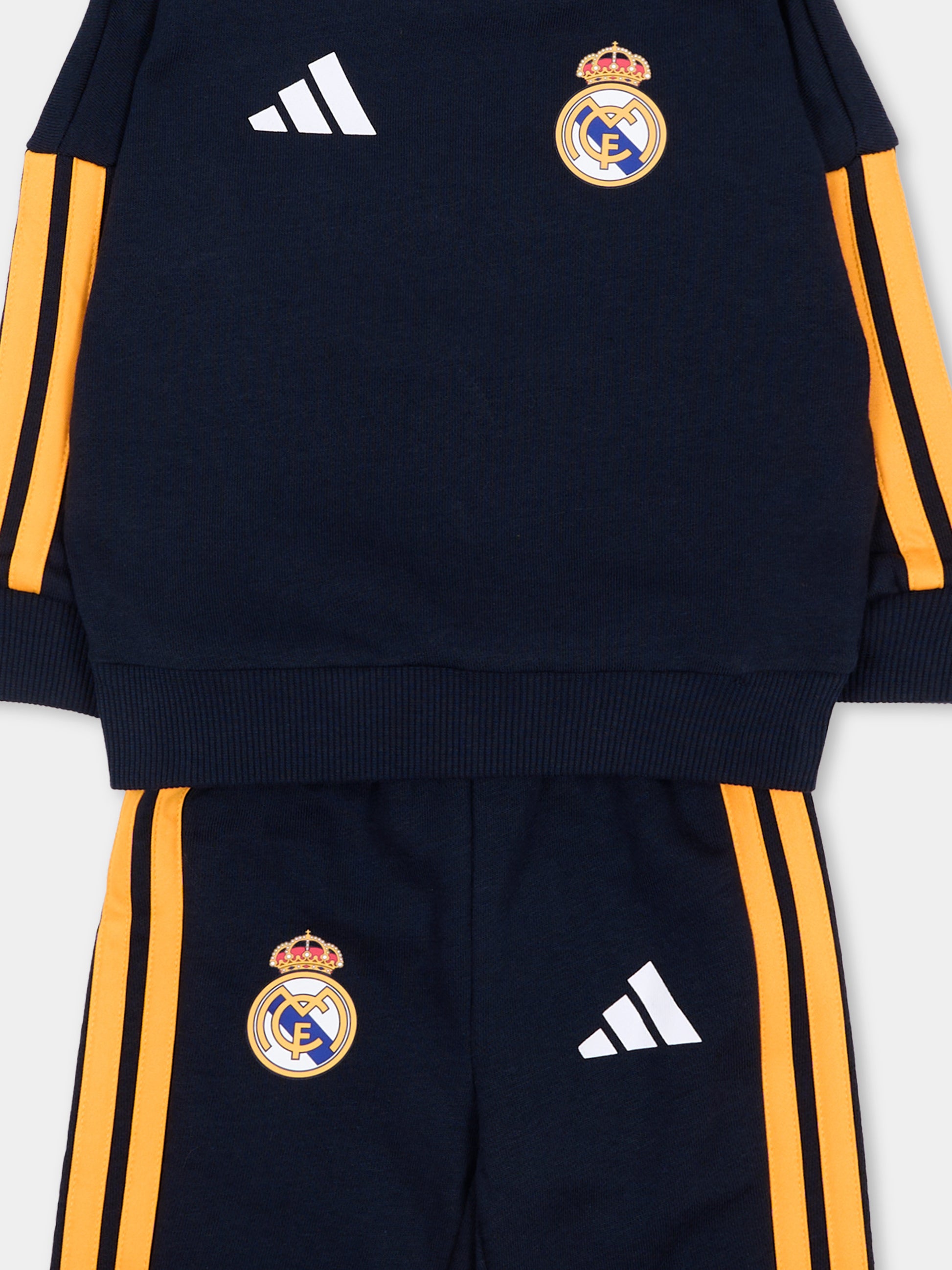Completo sportivo lungo blu per neonato,Adidas,KG2947