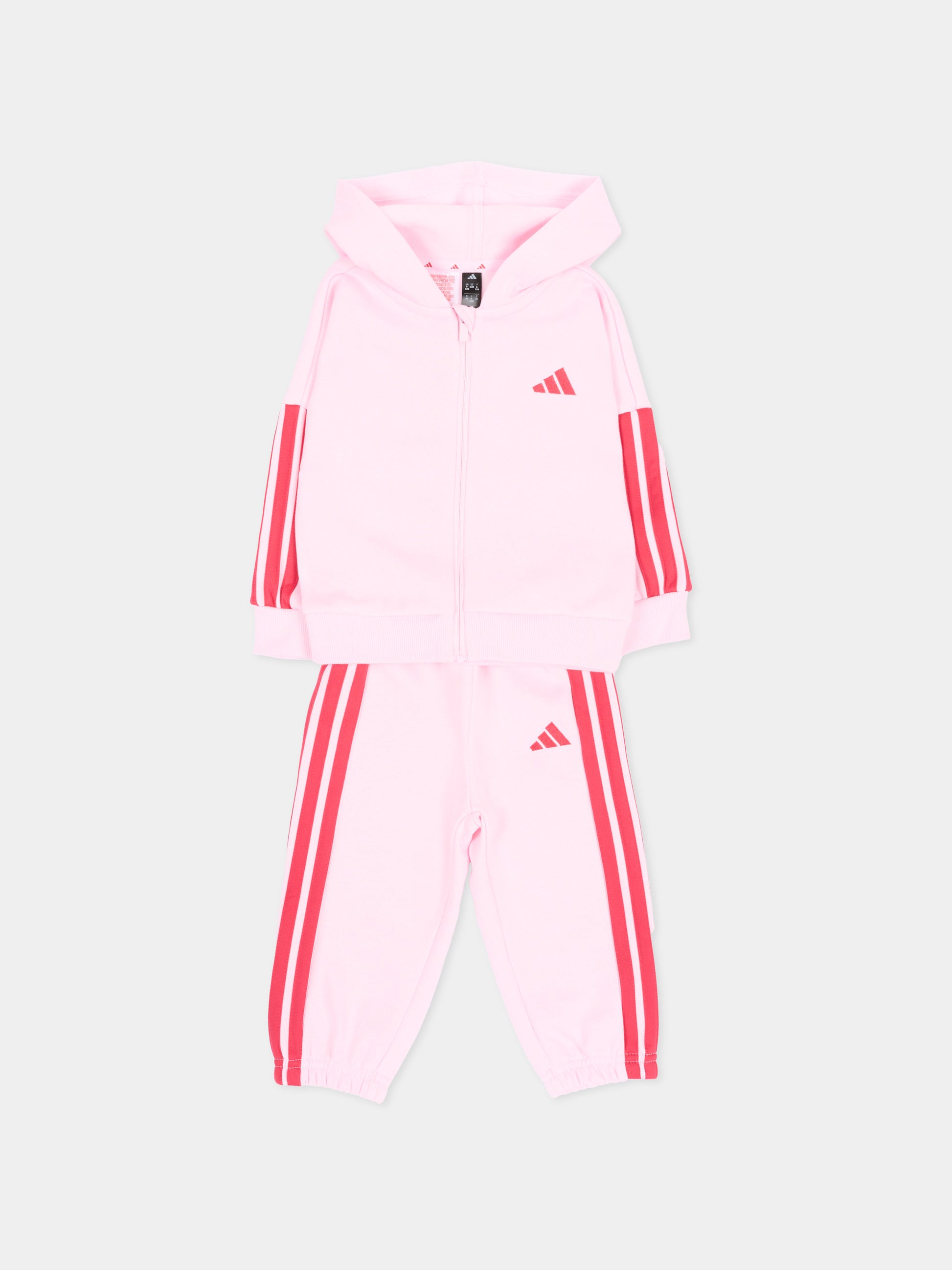 Completo sportivo lungo rosa per neonata,Adidas,KR9317