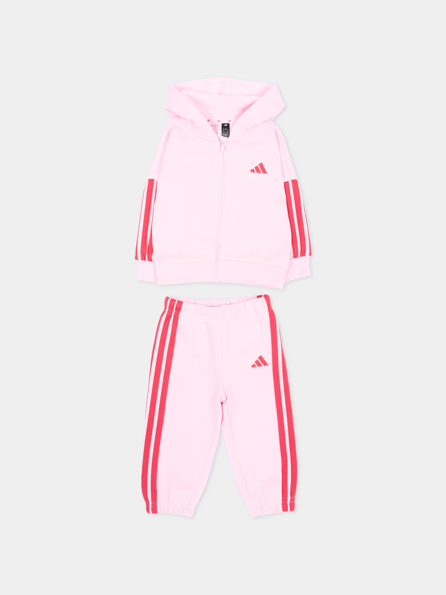 Completo sportivo lungo rosa per neonata,Adidas,KR9317