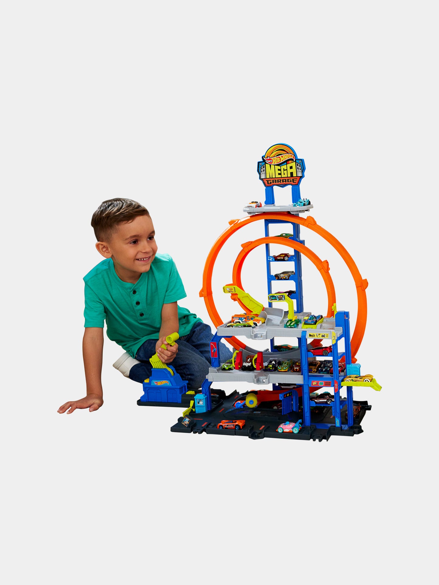 City MEGA Garage per bambino,Hot Wheels,JBM74