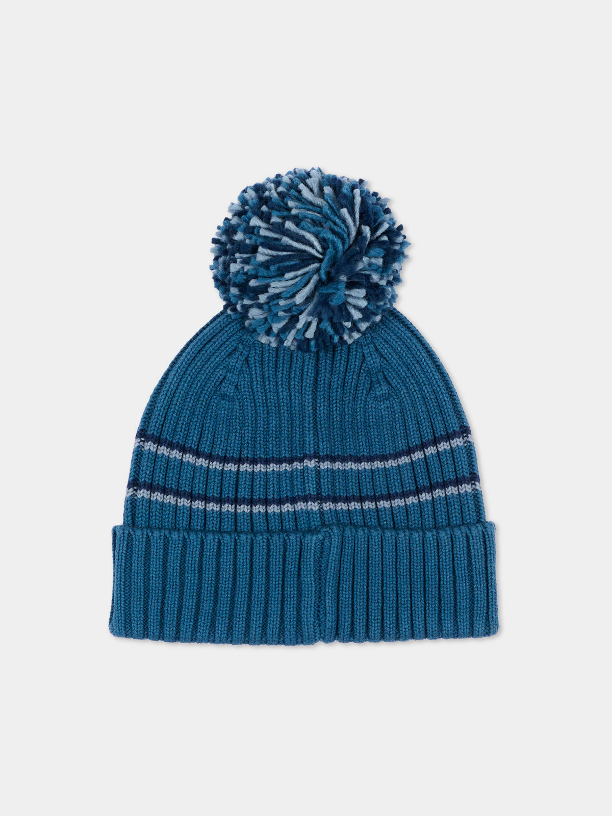 Berretto blu per bambino con pompon,New Balance,AC0569L STS