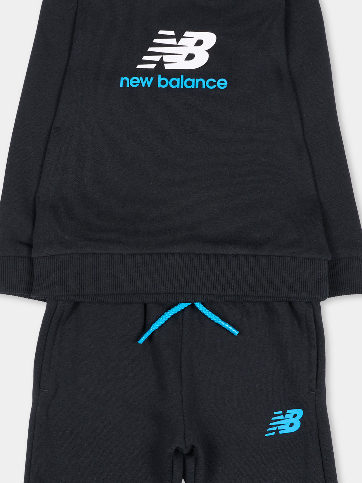 Completo sportivo lungo nero per neonati,New Balance,IS62V7FBI BK