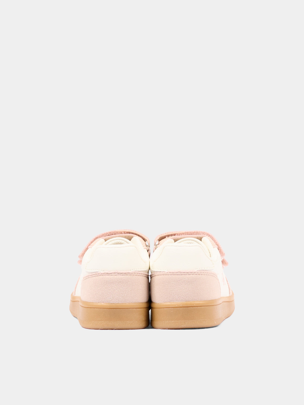 Sneakers avorio per bambina con logo,Calvin Klein Kids,V1A9 83383 1269A999