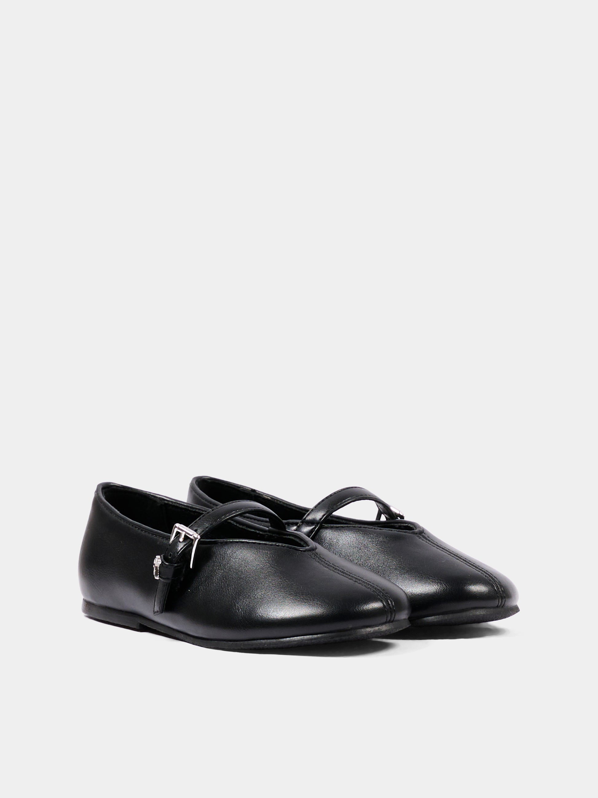 Ballerine nere per bambina con logo,Calvin Klein Kids,V3A3 83402 1355999