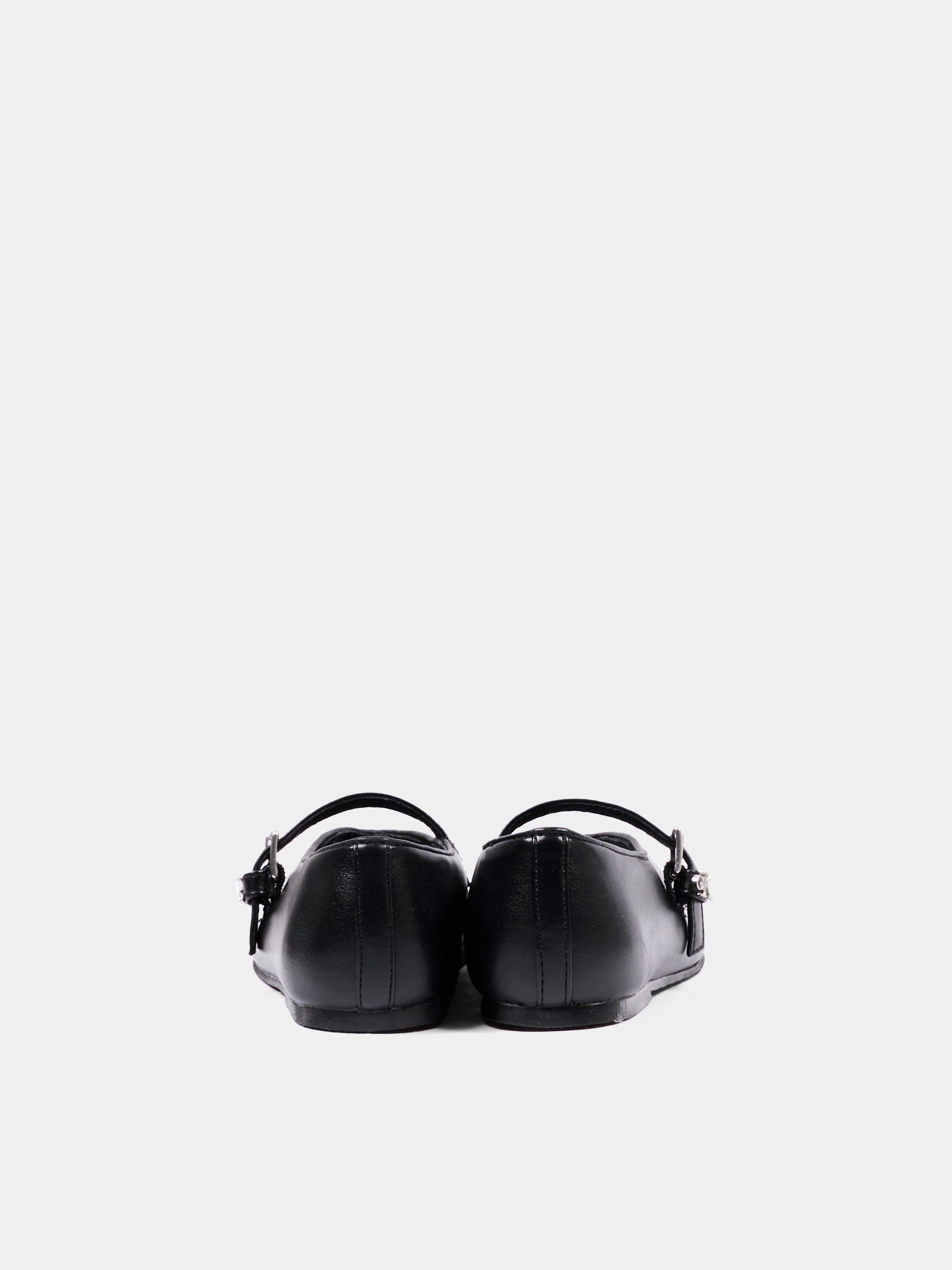 Ballerine nere per bambina con logo,Calvin Klein Kids,V3A3 83402 1355999