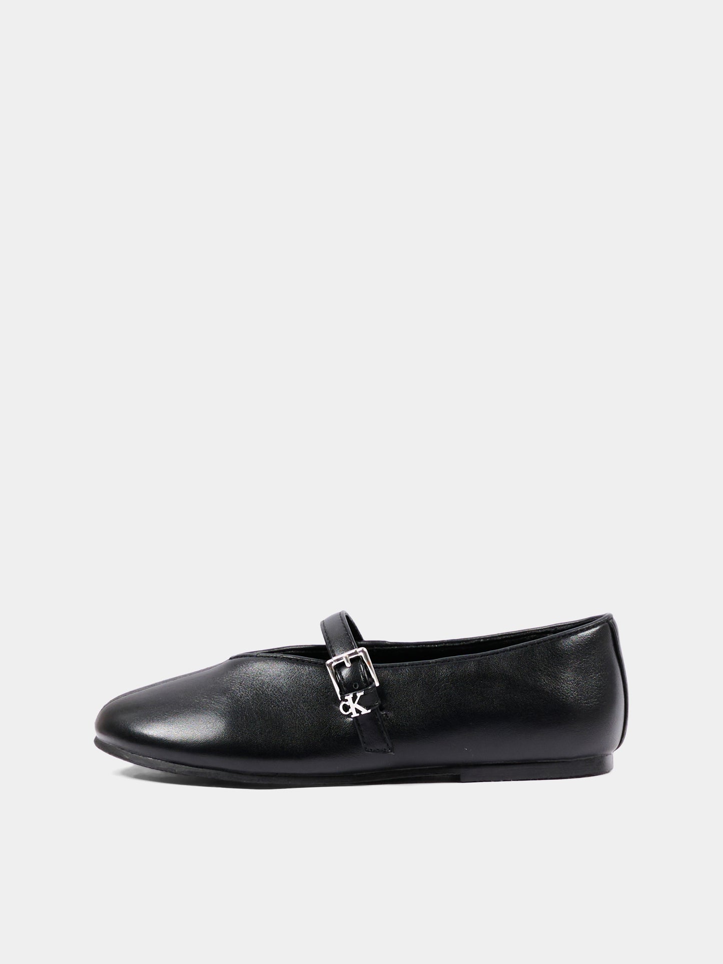 Ballerine nere per bambina con logo,Calvin Klein Kids,V3A3 83402 1355999