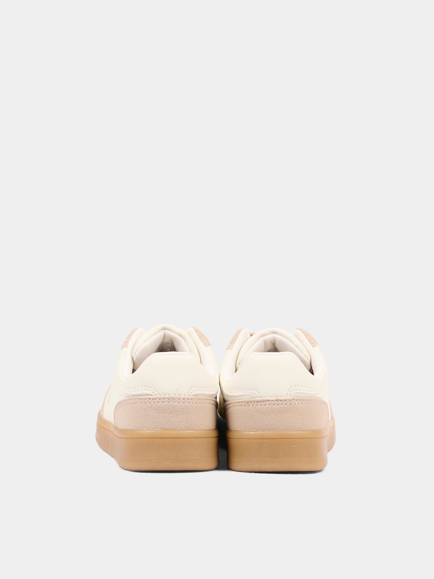 Sneakers beige per bambina con logo,Calvin Klein Kids,V3A9 83387 1269A999
