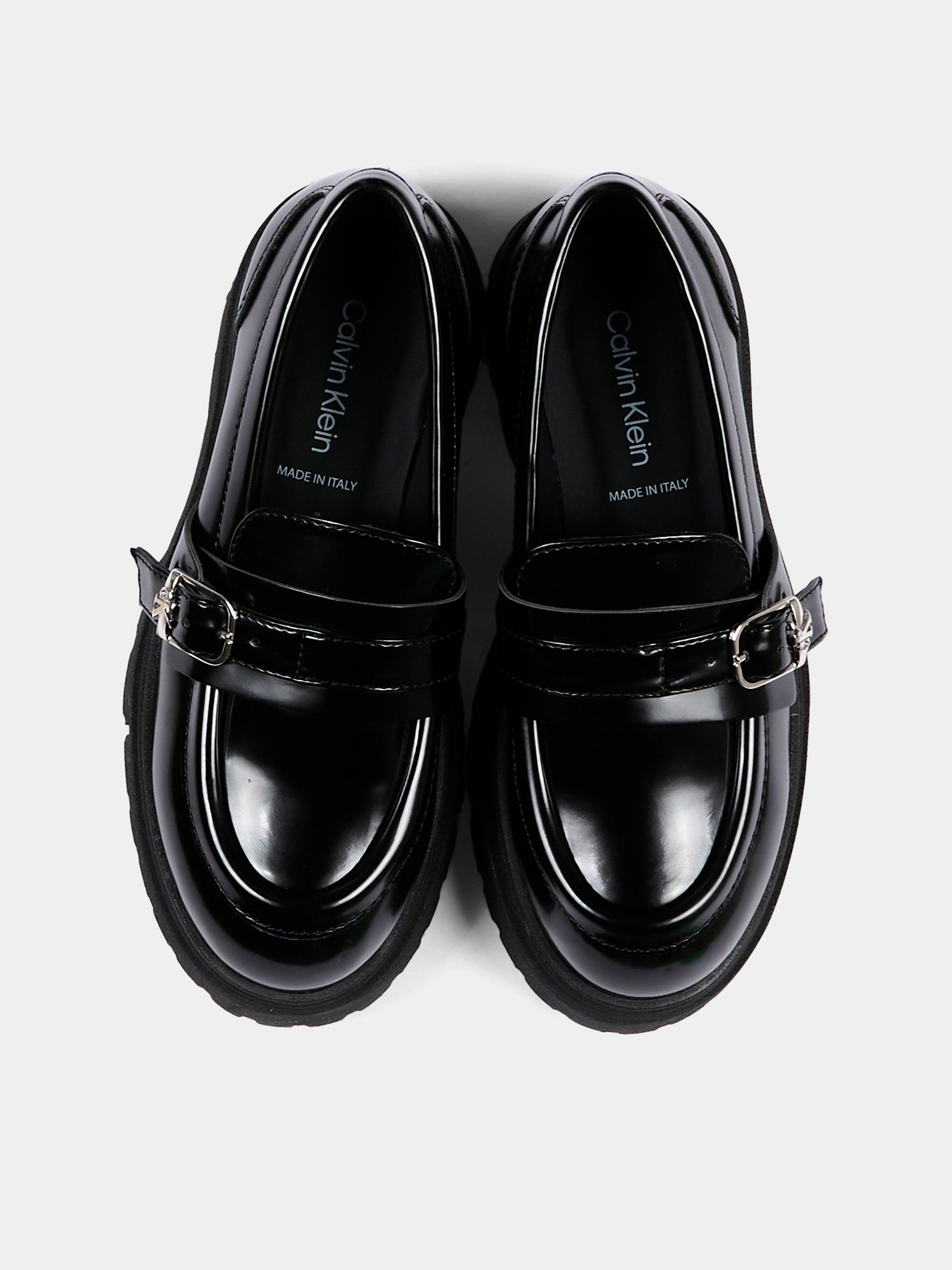 Mocassini nero per bambina con fibbia,Calvin Klein Kids,V4A4 83429 0822999