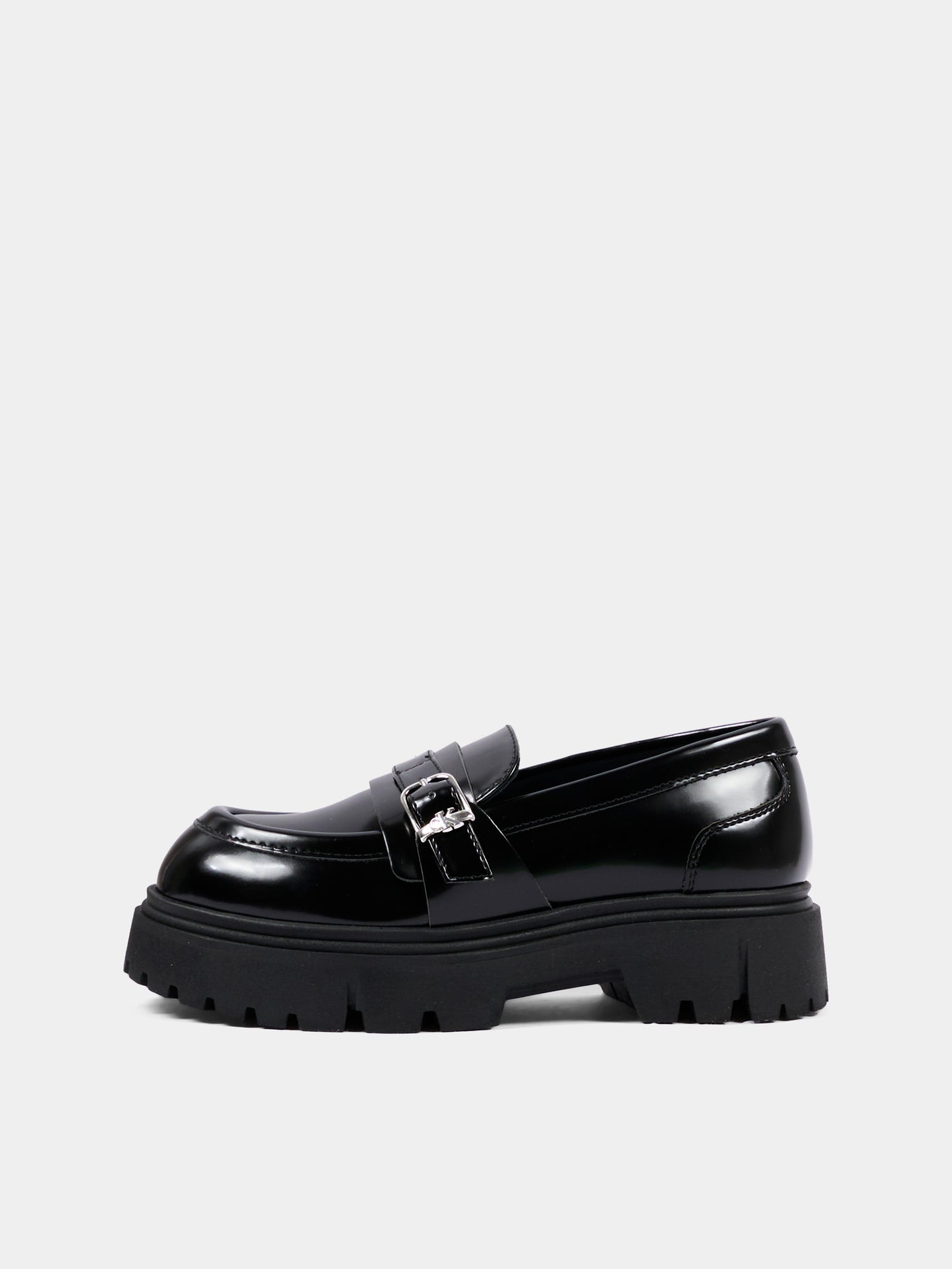Mocassini nero per bambina con fibbia,Calvin Klein Kids,V4A4 83429 0822999
