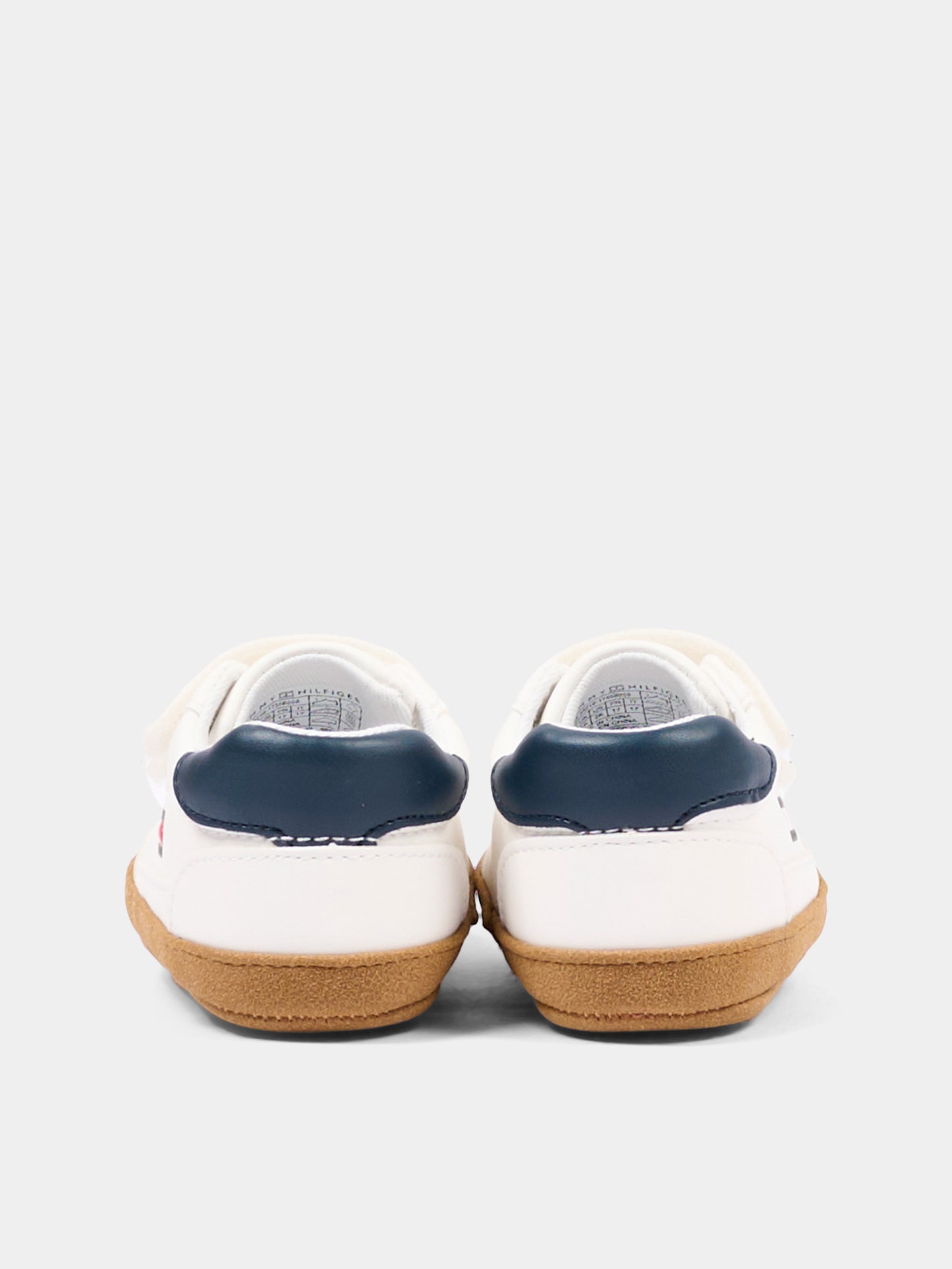 Sneakers beige per neonato con logo,Tommy Hilfiger Junior,T0B9 35210 1755B058