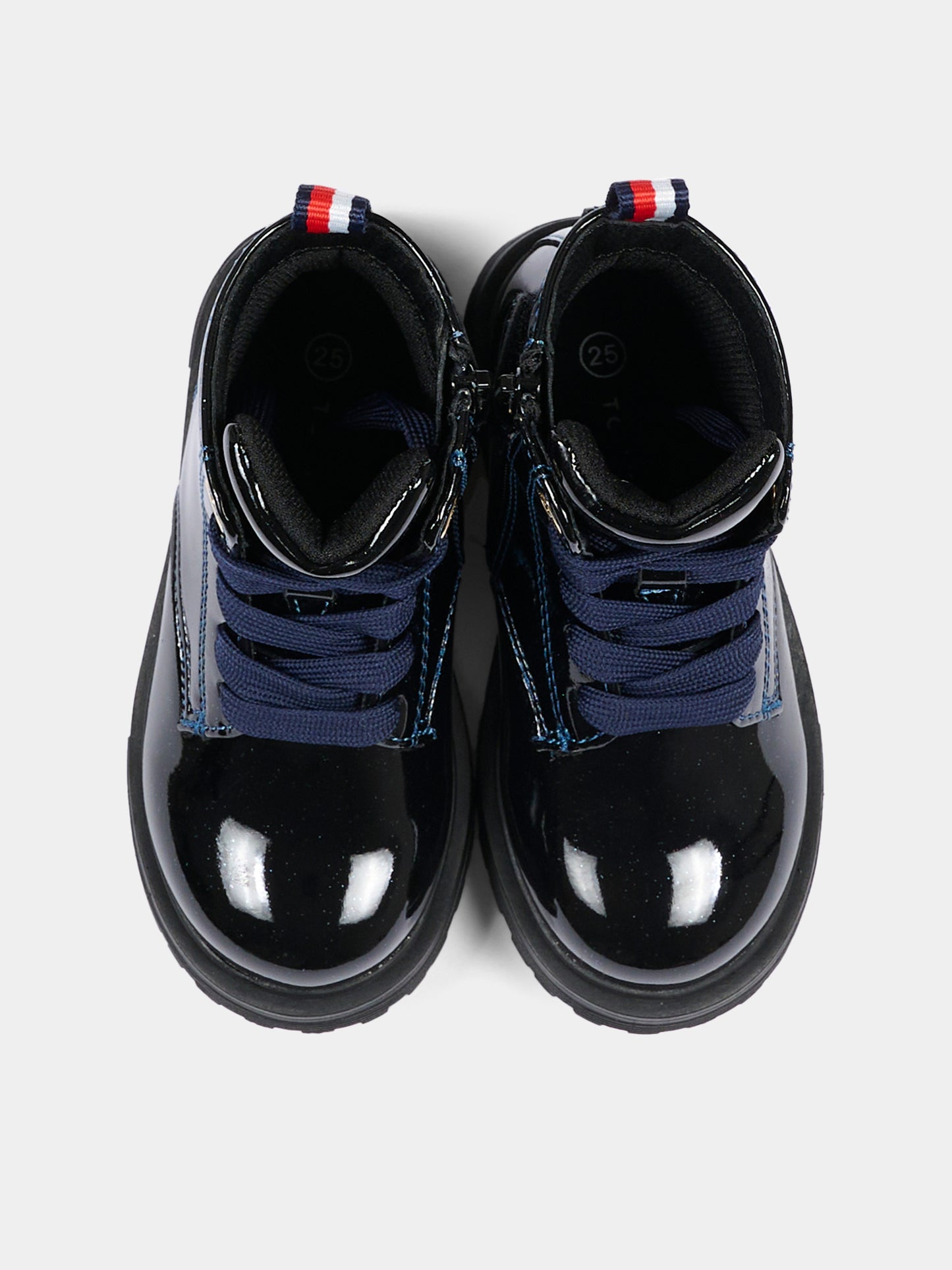 Anfibi blu per bambina con microglitter,Tommy Hilfiger Junior,T1A5 35153 1237800