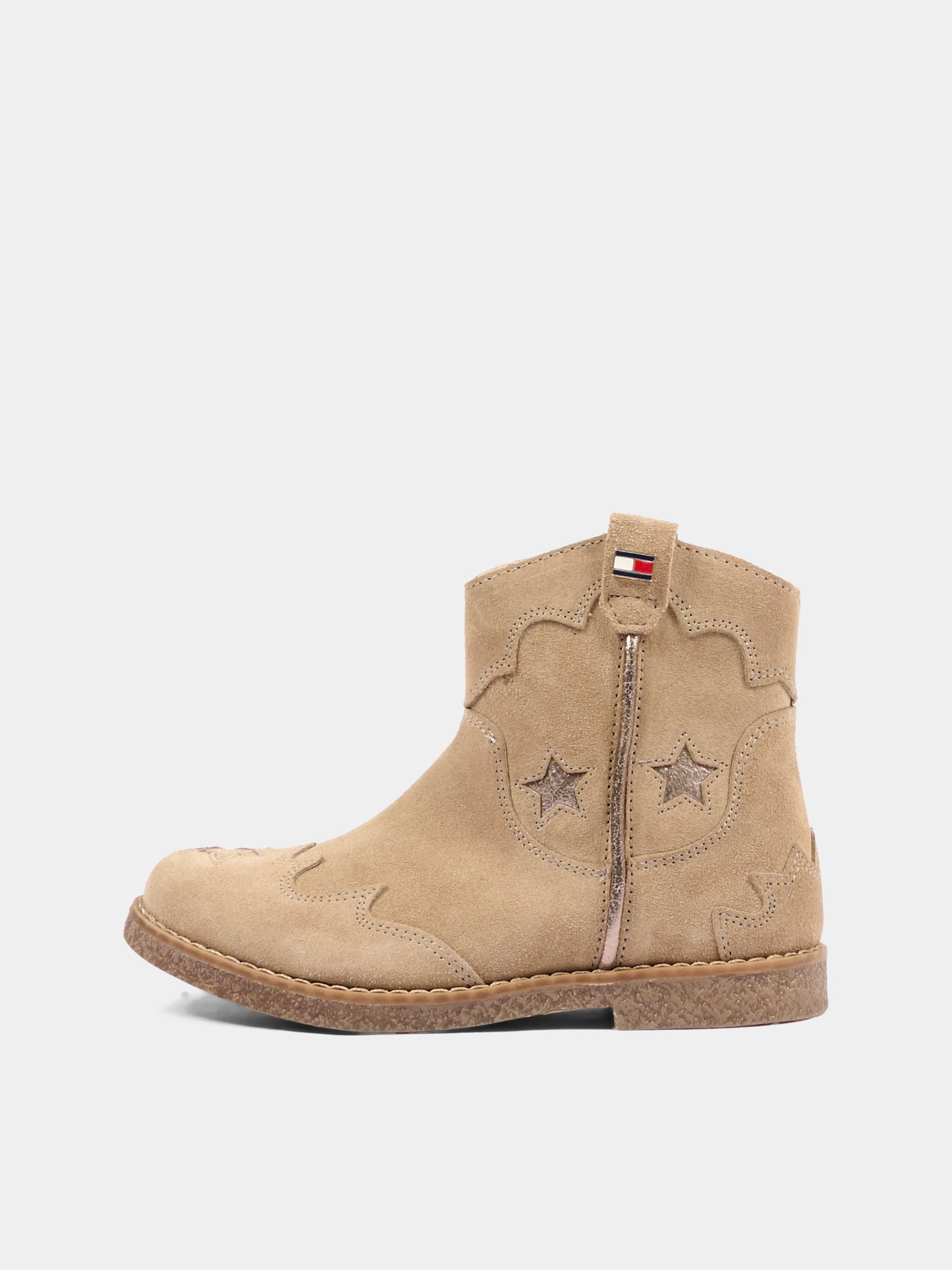 Stivaletti beige per bambina con stelle,Tommy Hilfiger Junior,T1A5 35191 1429691