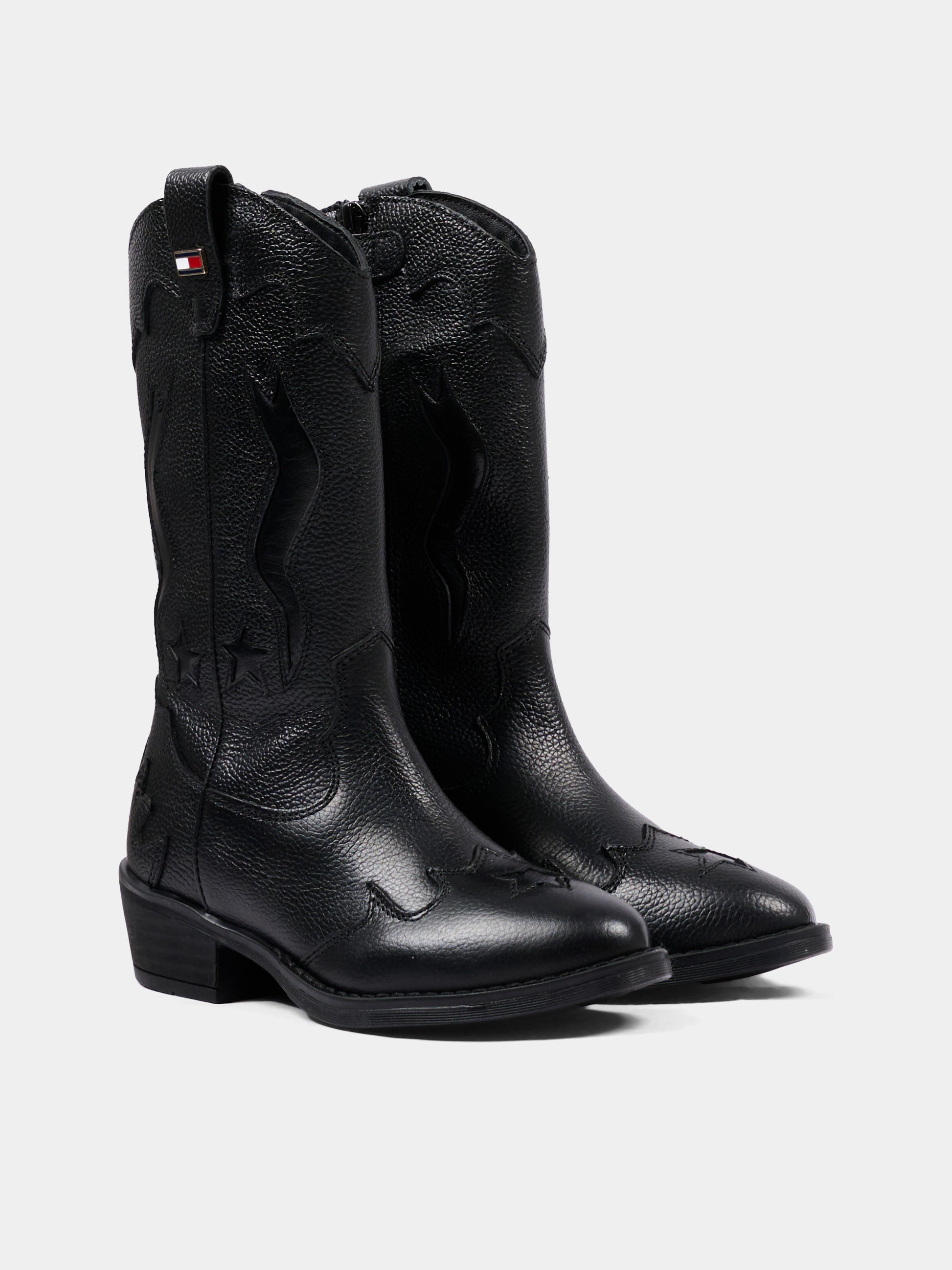 Stivali neri per bambina con stelle,Tommy Hilfiger Junior,T3A6 35193 0036999