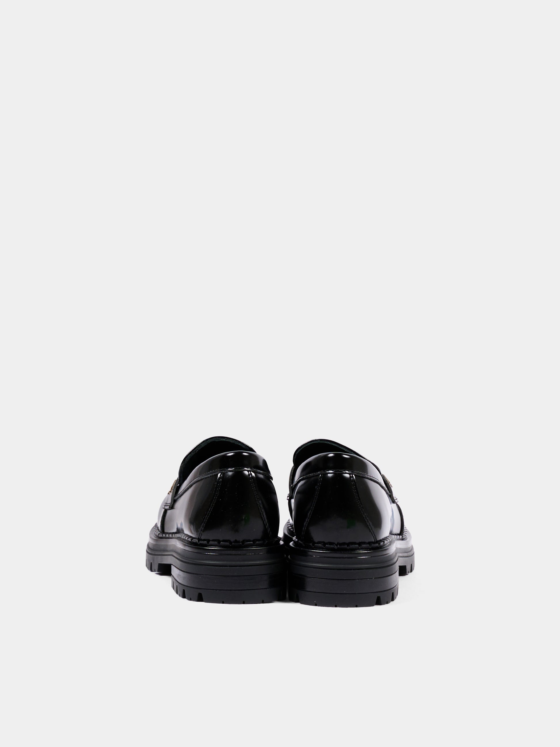 Mocassini nero per bambina con logo,Tommy Hilfiger Junior,T4A4 35170 0822999