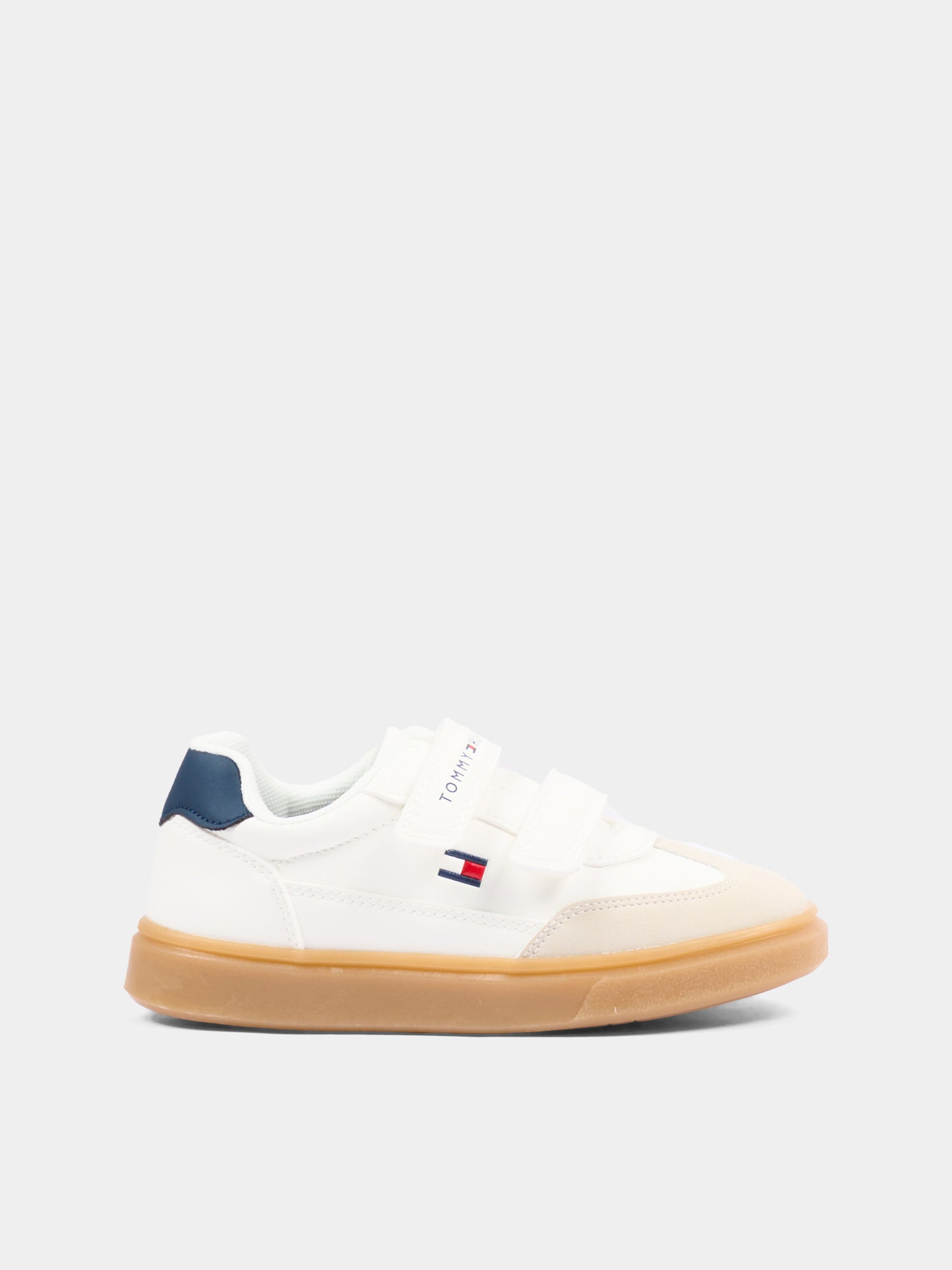 Sneakers bianche per bambino con logo,Tommy Hilfiger Junior,T1X9 35219 1269B159