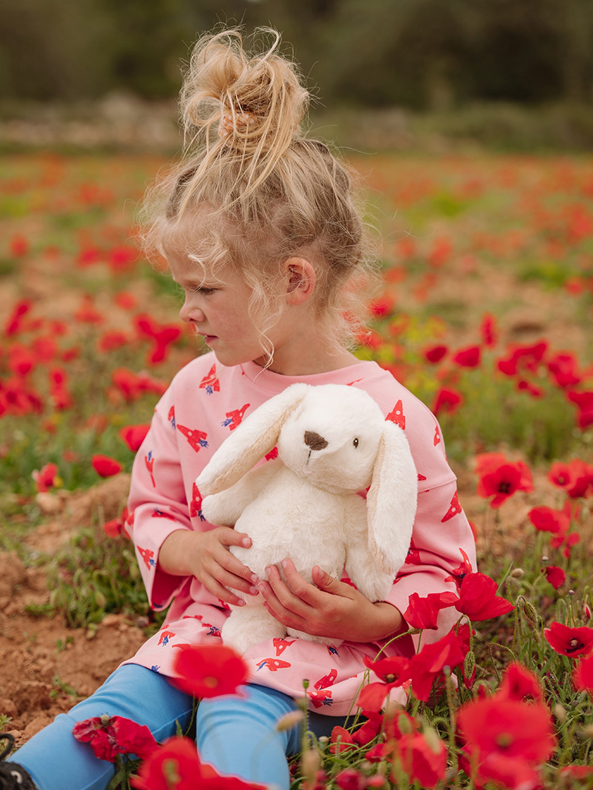 WWF Eco Coniglio Robbert avorio per bambini,Bon Ton Toys,16182001 WWF ECO ROBBERT RABBIT BEIGE