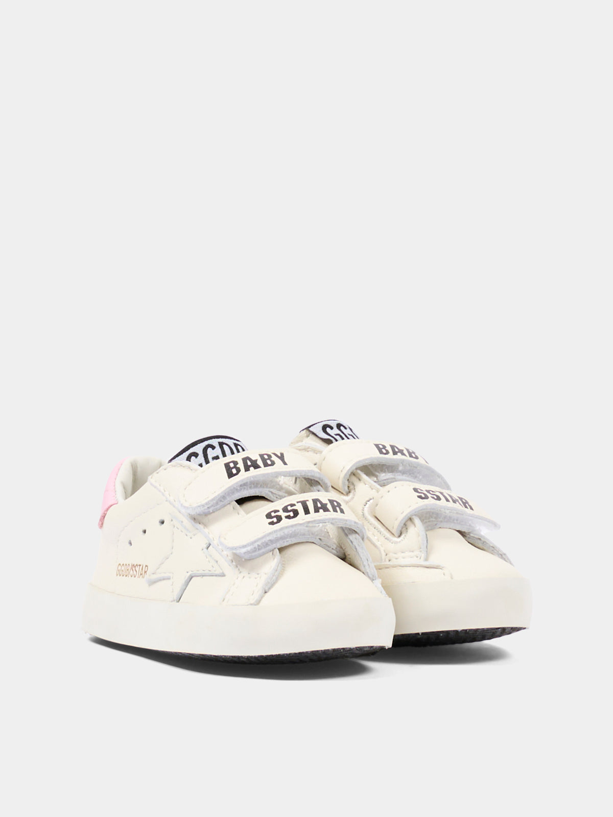 Set sneakers bianco per neonata con stella,Golden Goose,GIF00534 F007129 11410