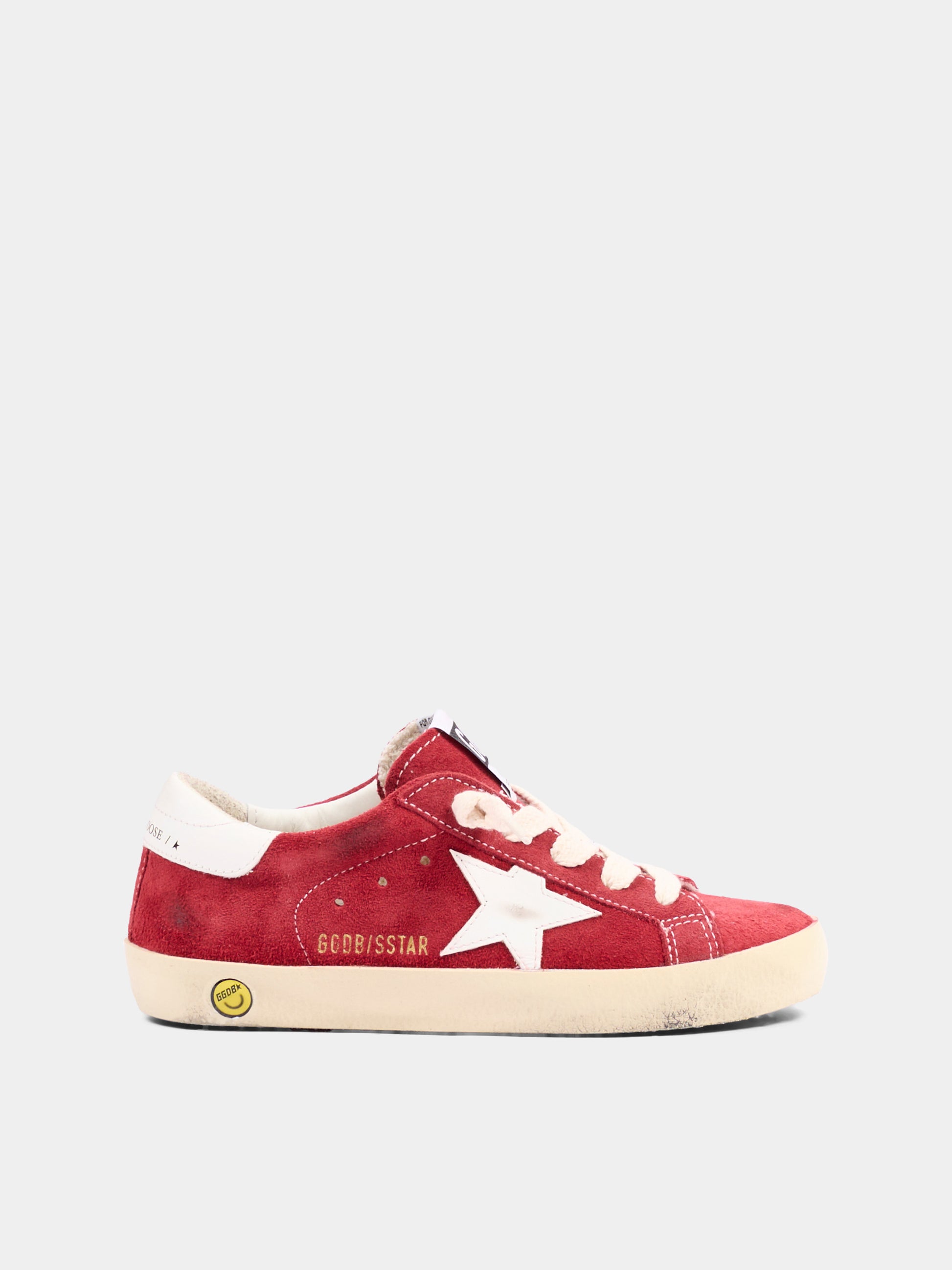 Sneakers rosse Super-Star classic with list per bambini,Golden Goose,GJF00101 F008031 40375