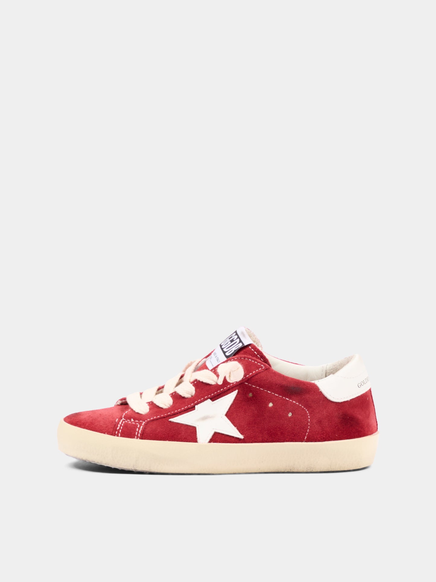 Sneakers rosse Super-Star classic with list per bambini,Golden Goose,GJF00101 F008031 40375
