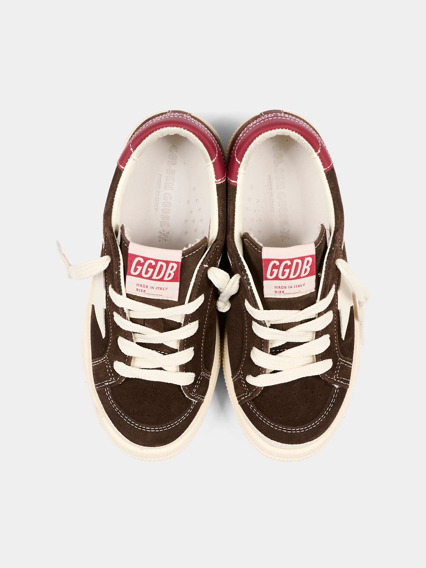Sneakers marroni May per bambini,Golden Goose,GJF00496 F008645 55773