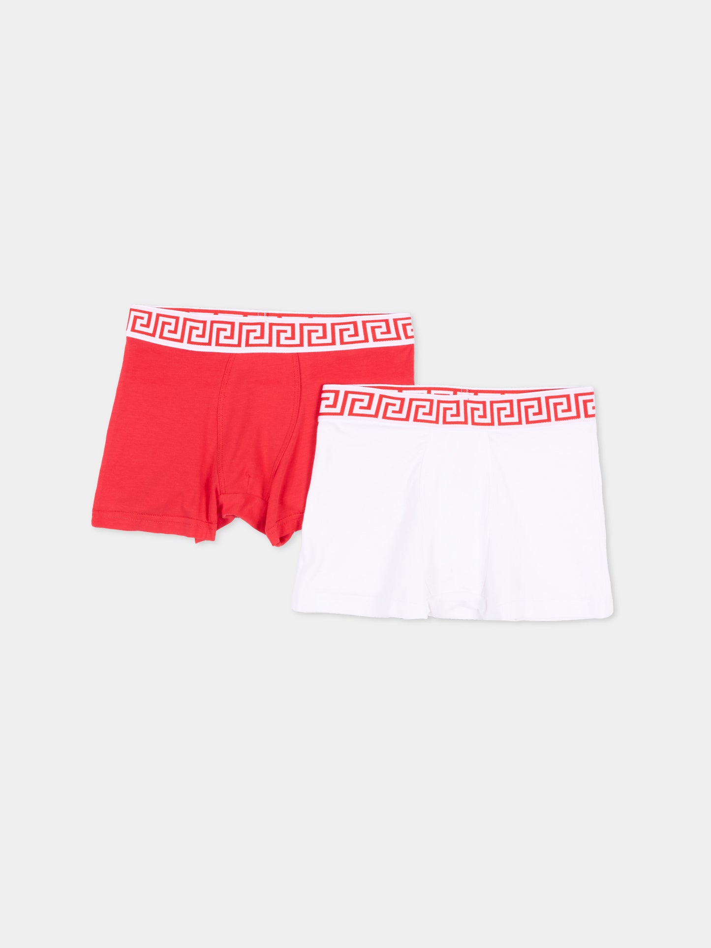 Boxer multicolor per bambino con bordo greca,Versace,1025244 1A18280 2RH70
