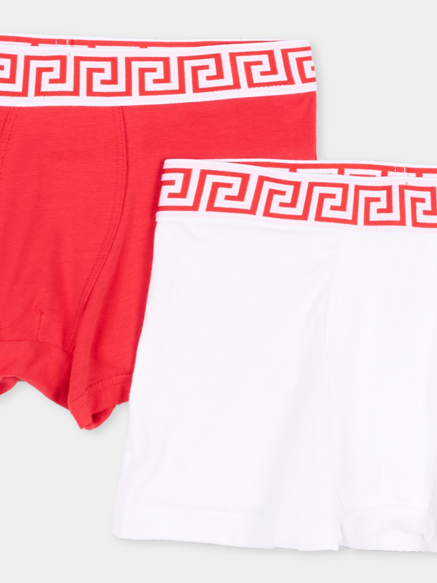 Boxer multicolor per bambino con bordo greca,Versace,1025244 1A18280 2RH70