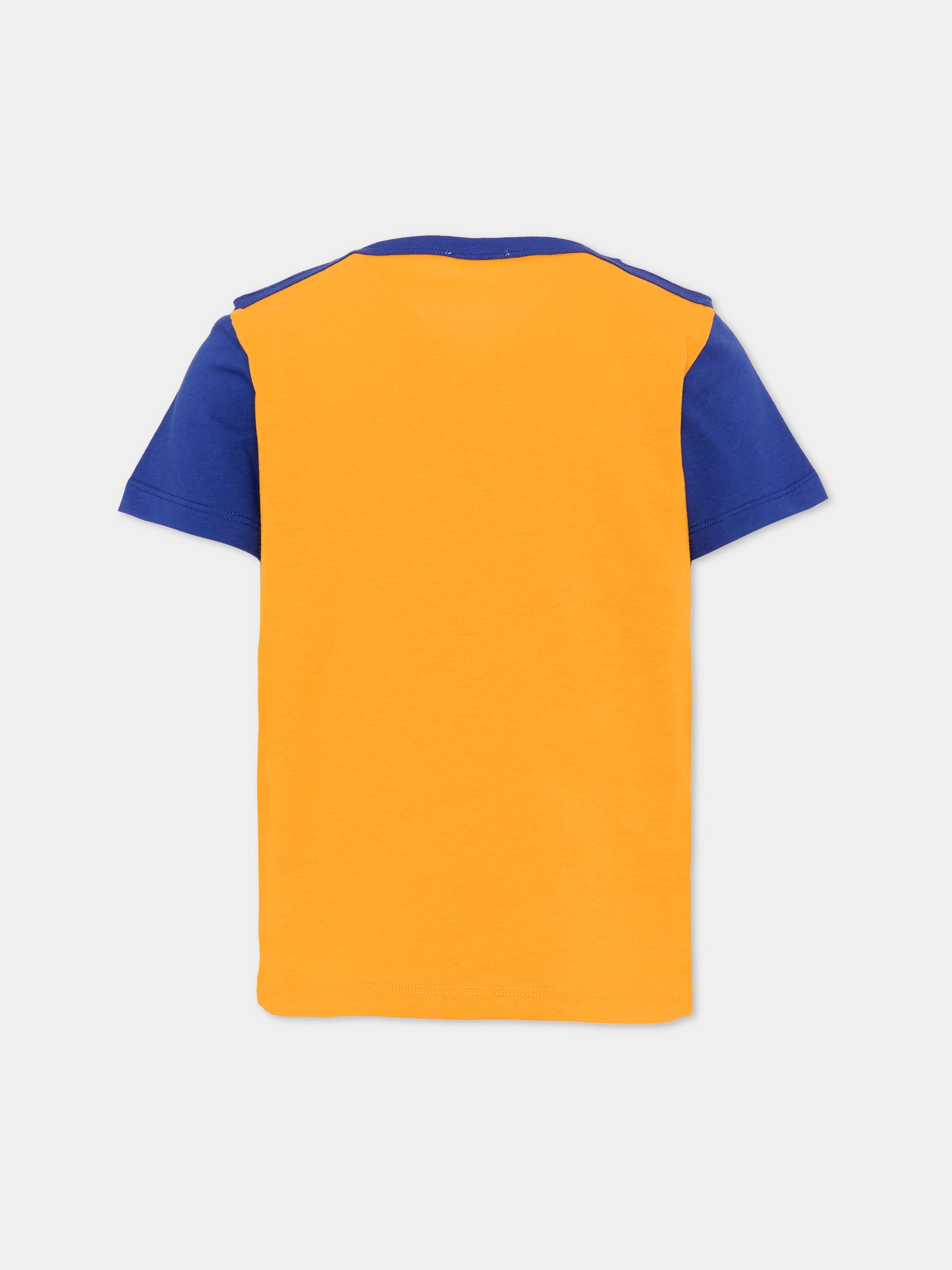 T-Shirt gialla per bambino con logo,Versace,1024947 1A18129 6Y540
