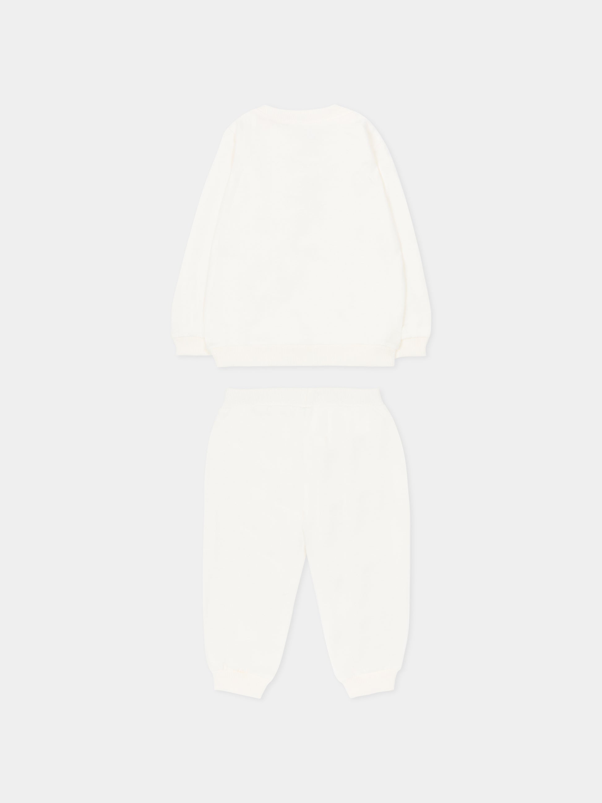 Completo avorio per neonati con Teddy Bear,Moschino Kids,MMK05E LCA40 10063