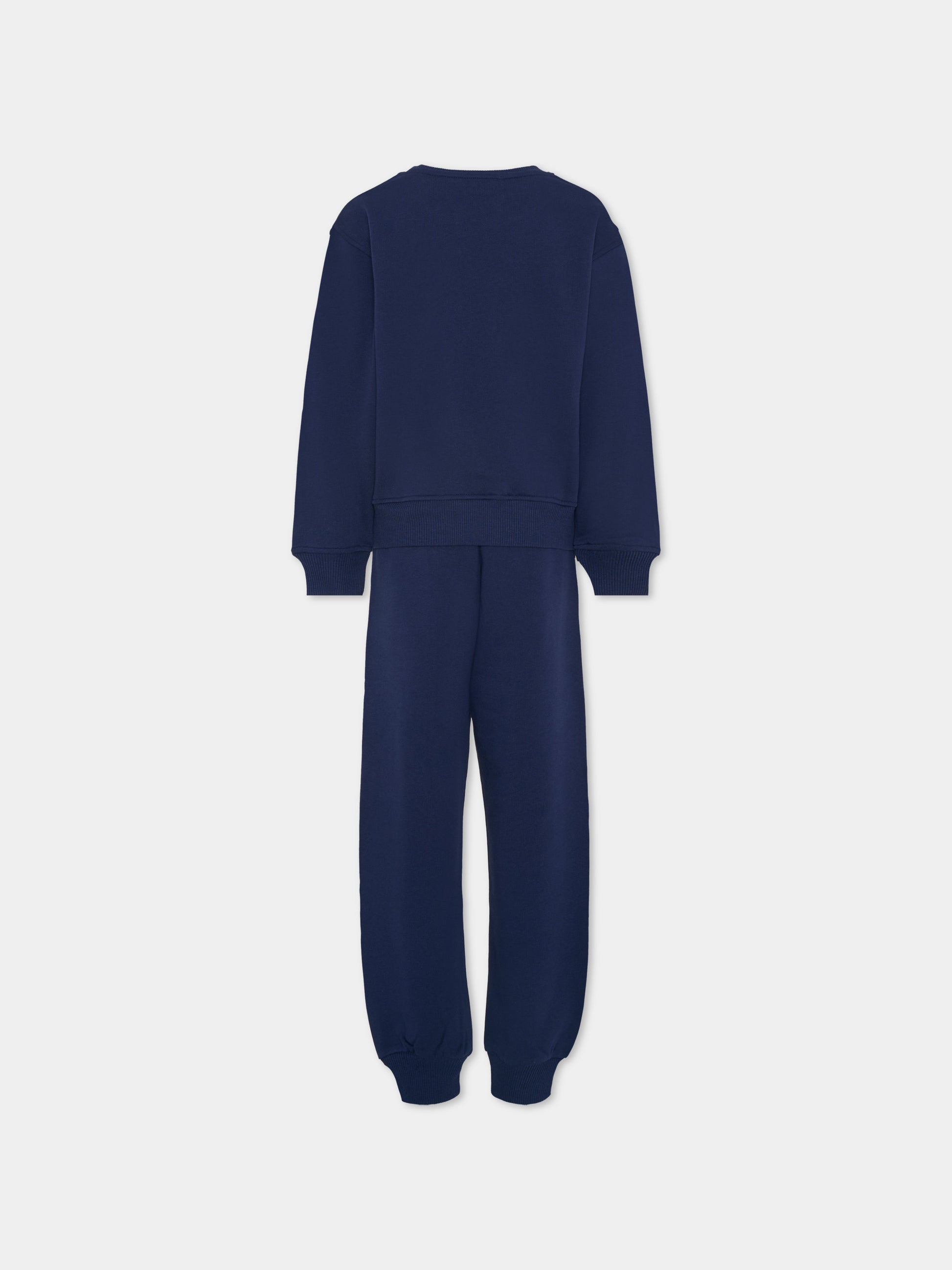Completo blu per bambino con Teddy Bear,Moschino Kids,HUK04B LCA58 40016
