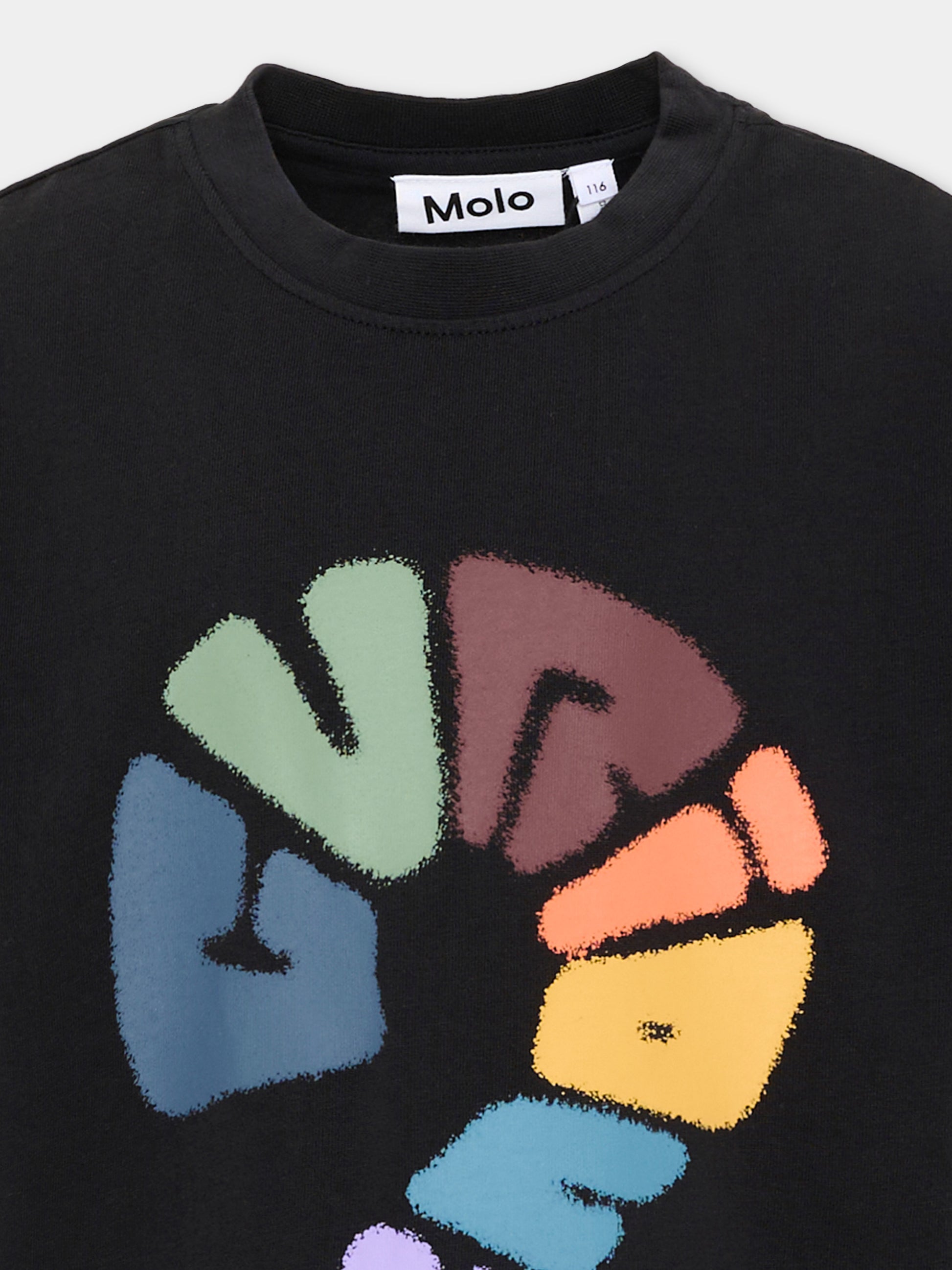 T-shirt nera Rodney per bambino,Molo,1W26A216 2254
