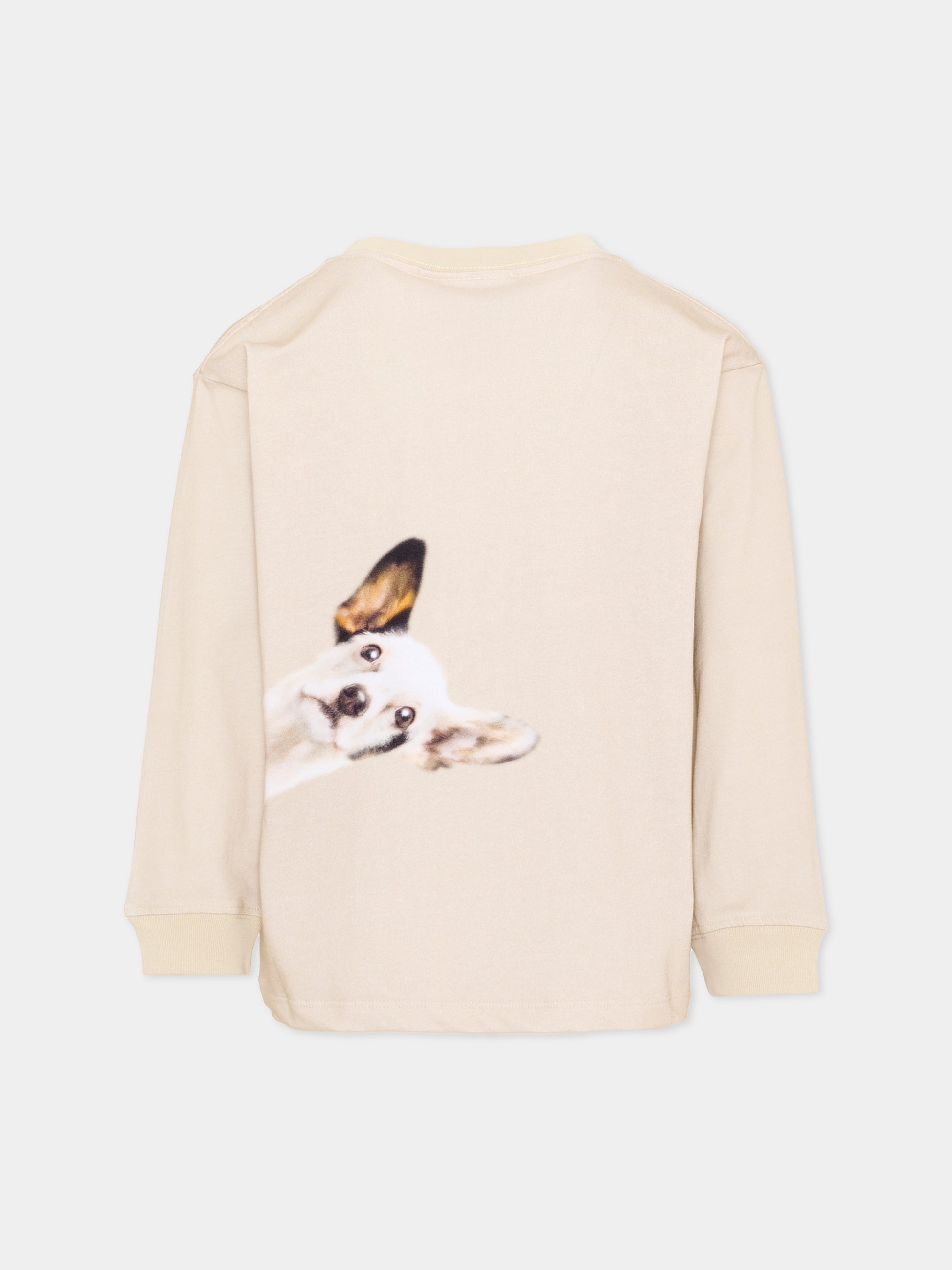 T-shirt beige Rube per bambino con cani,Molo,1W26A403 5925