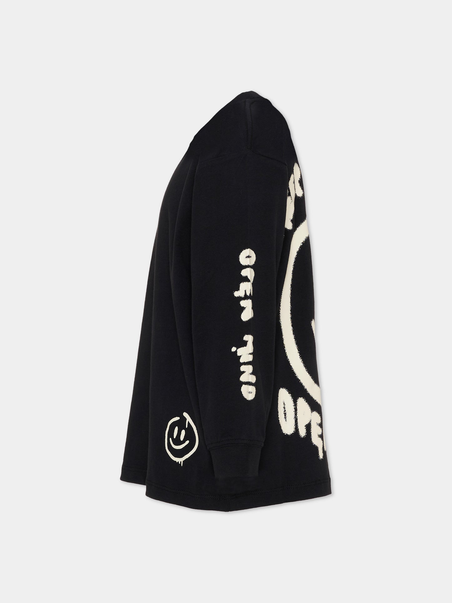 T-shirt nera Rube per bambini con smiley,Molo,1W26A405 0099