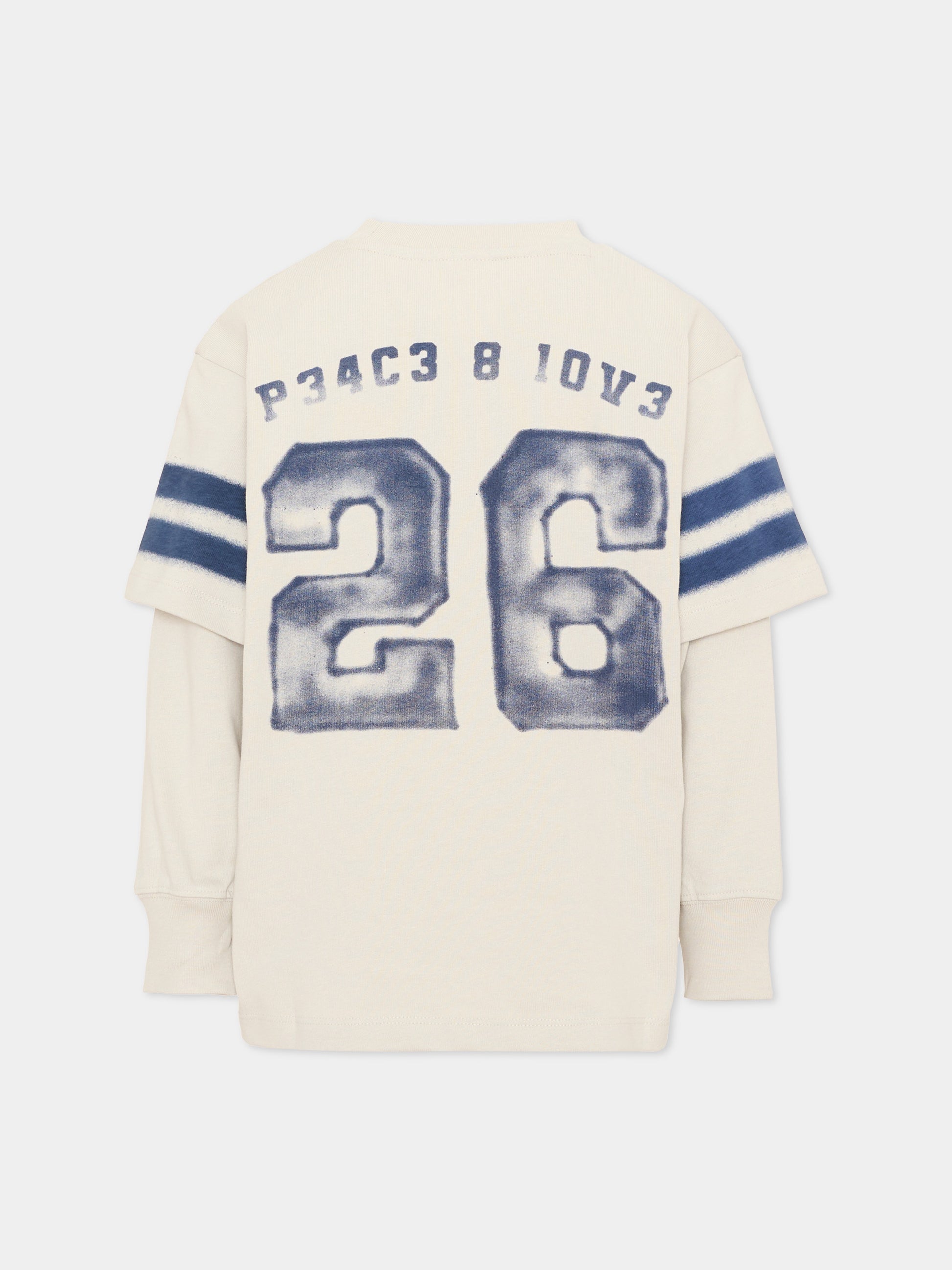T-shirt grigia Renton per bambino,Molo,1W26A416 9798