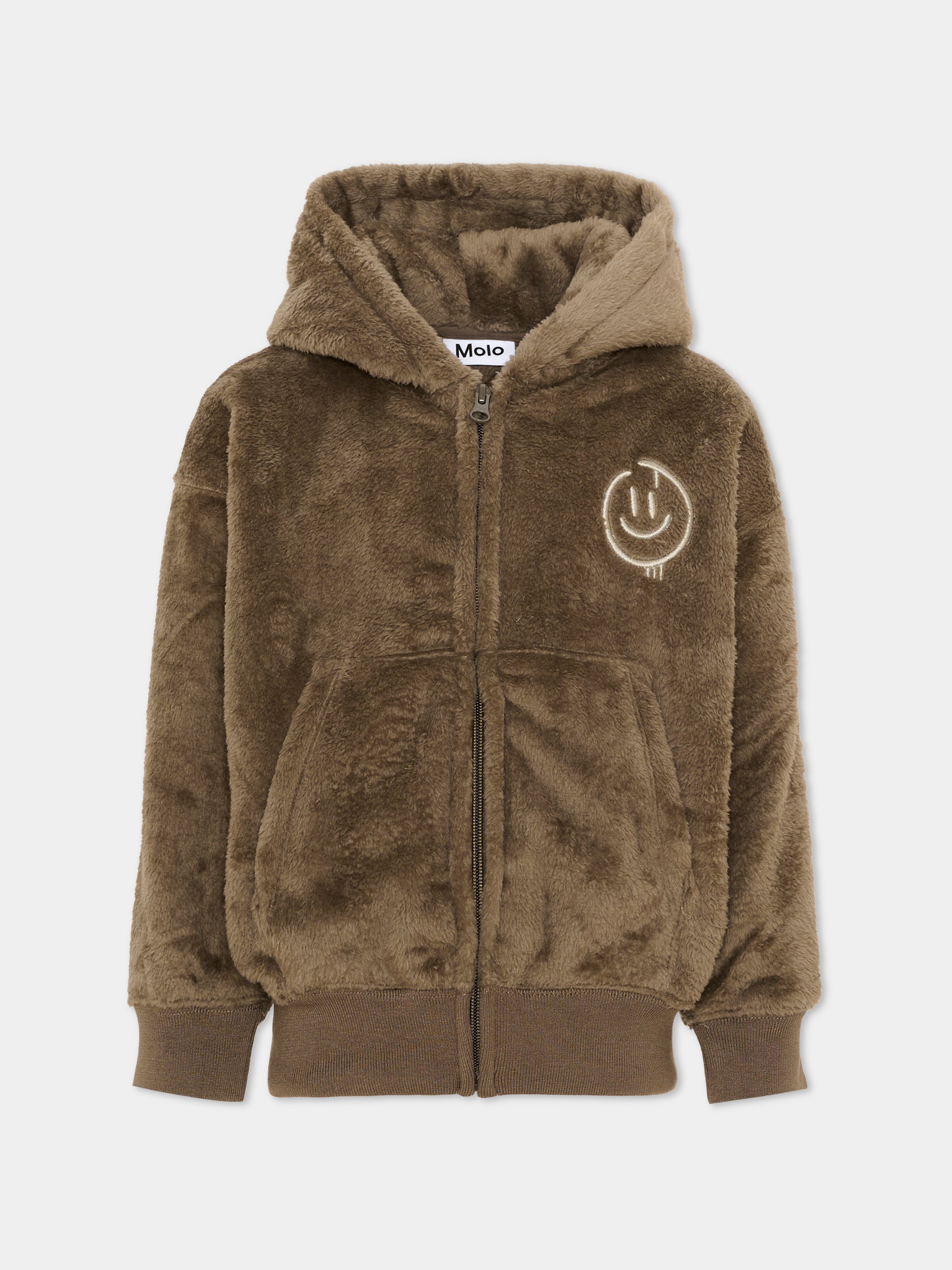 Felpa marrone Marley per bambini,Molo,1W26J307 5722