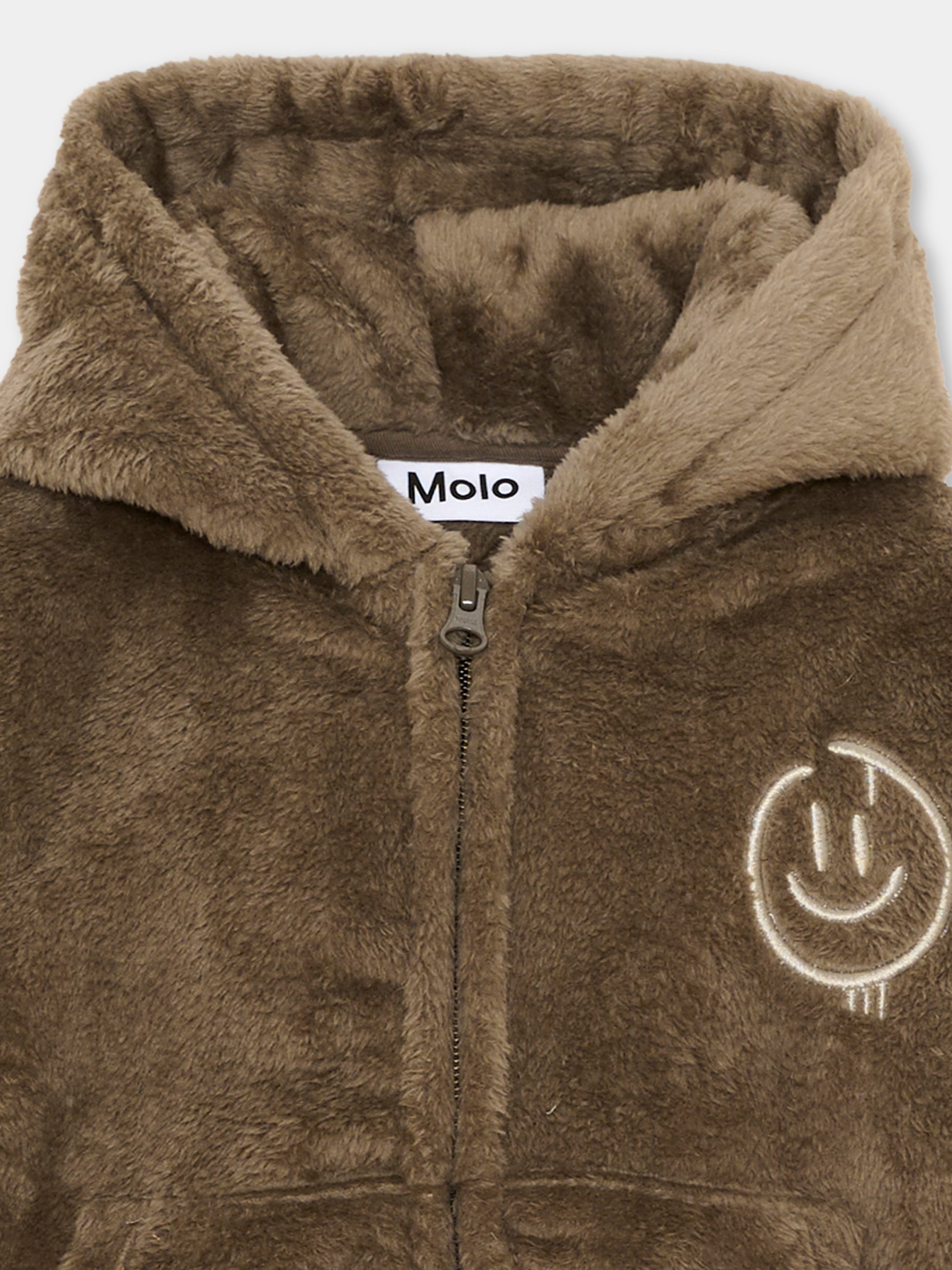Felpa marrone Marley per bambini,Molo,1W26J307 5722