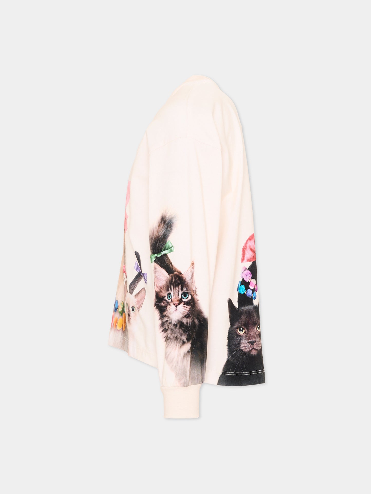 T-Shirt avorio Reniza per bambina con animali,Molo,2W26A407 5758