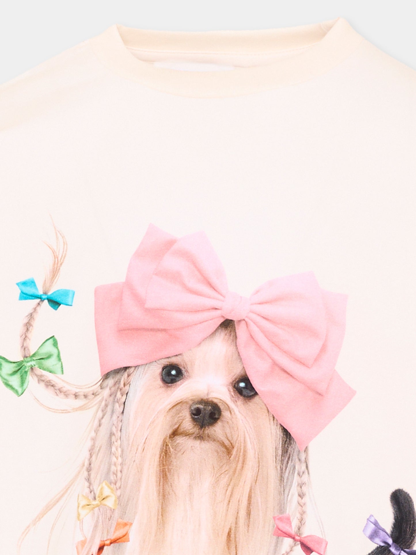 T-Shirt avorio Reniza per bambina con animali,Molo,2W26A407 5758