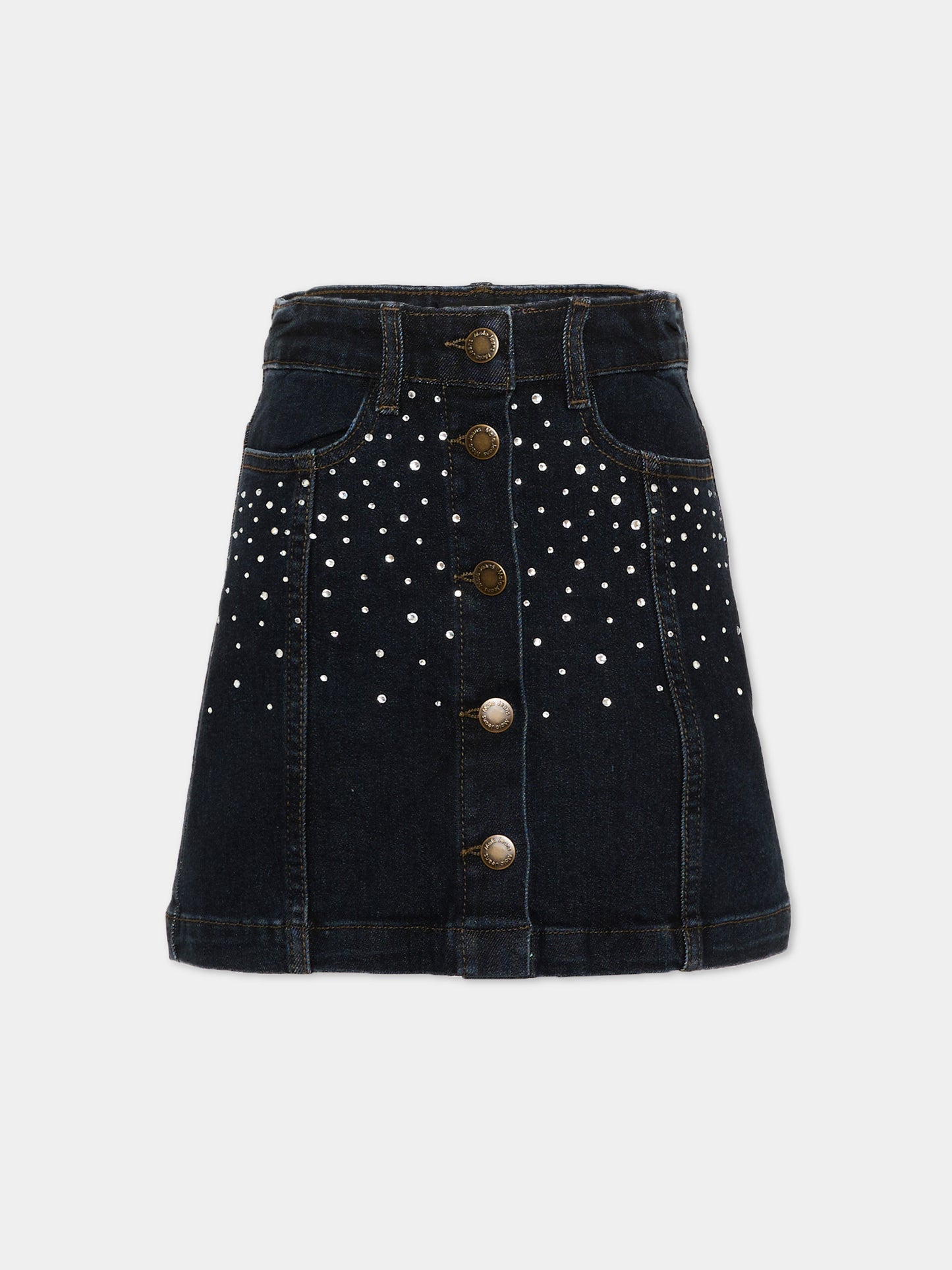 Gonna denim Bera per bambina con strass,Molo,2W26D129 5861