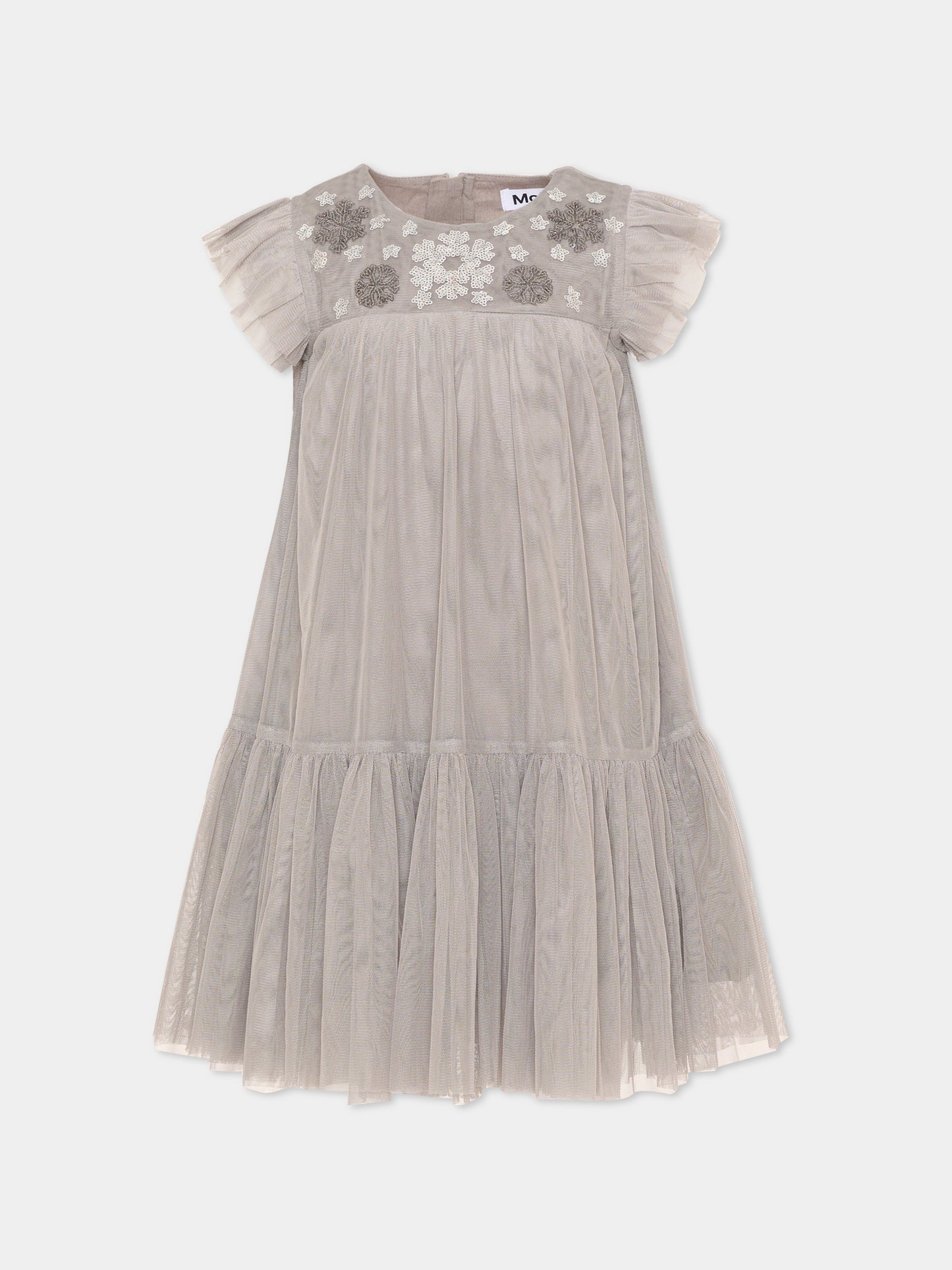 Abito elegante grigio Cixi per bambina,Molo,2W26E102 2949